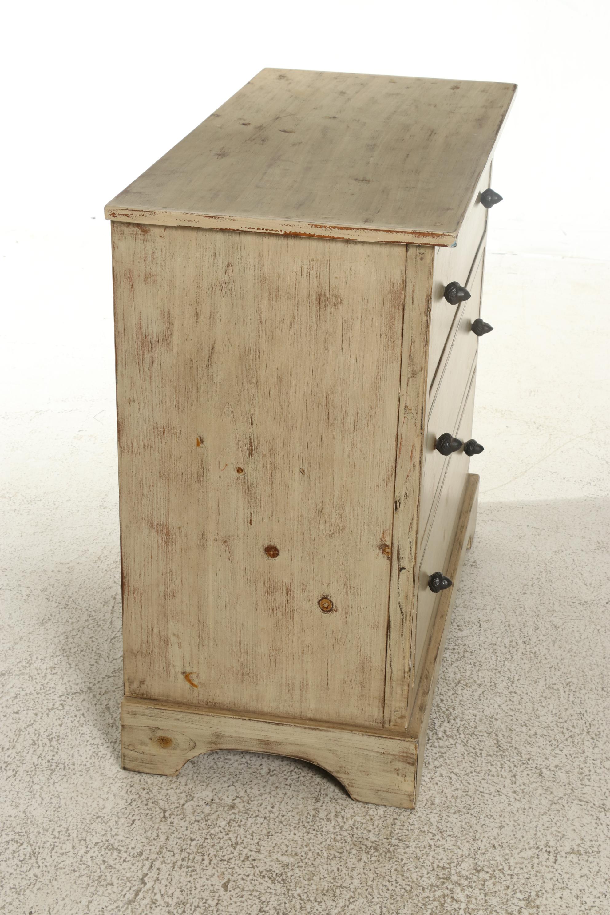 Distressed Wood Chest of Drawers