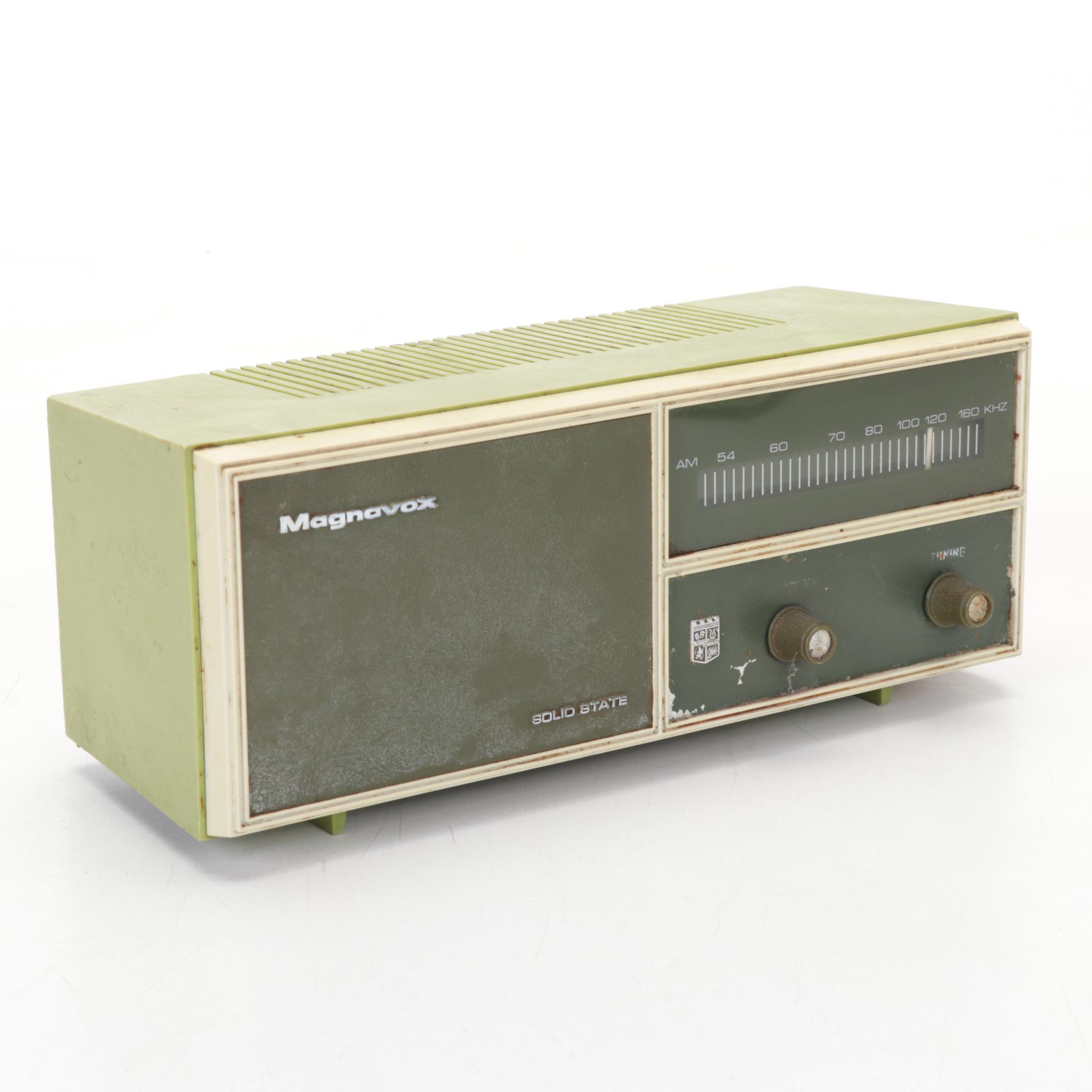 Empire, Magnavox and Other Tabletop Radios and Westclox Big Ben Alarm Clock