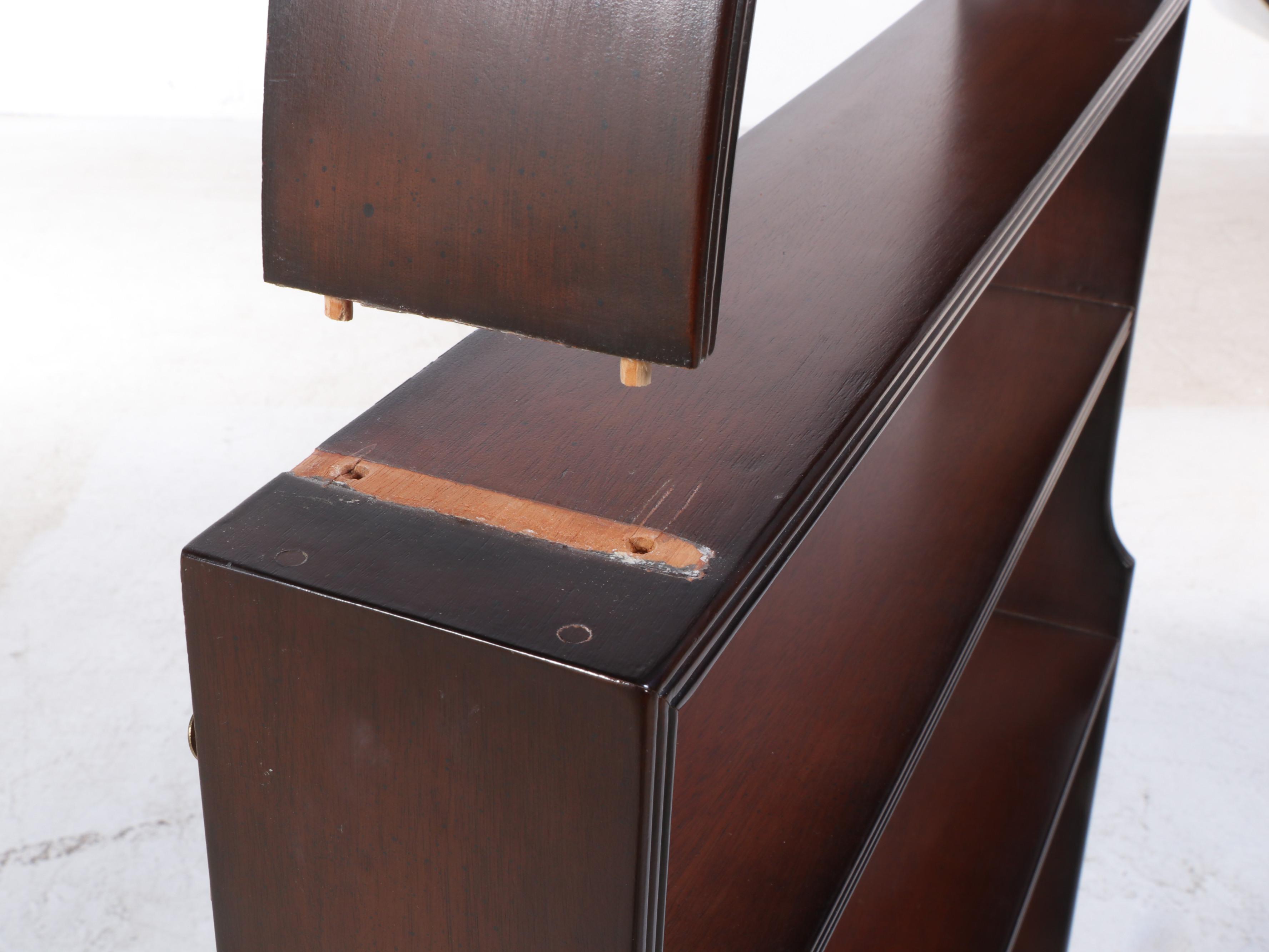 Mahogany Arched Wall Shelf, Late 20th Century