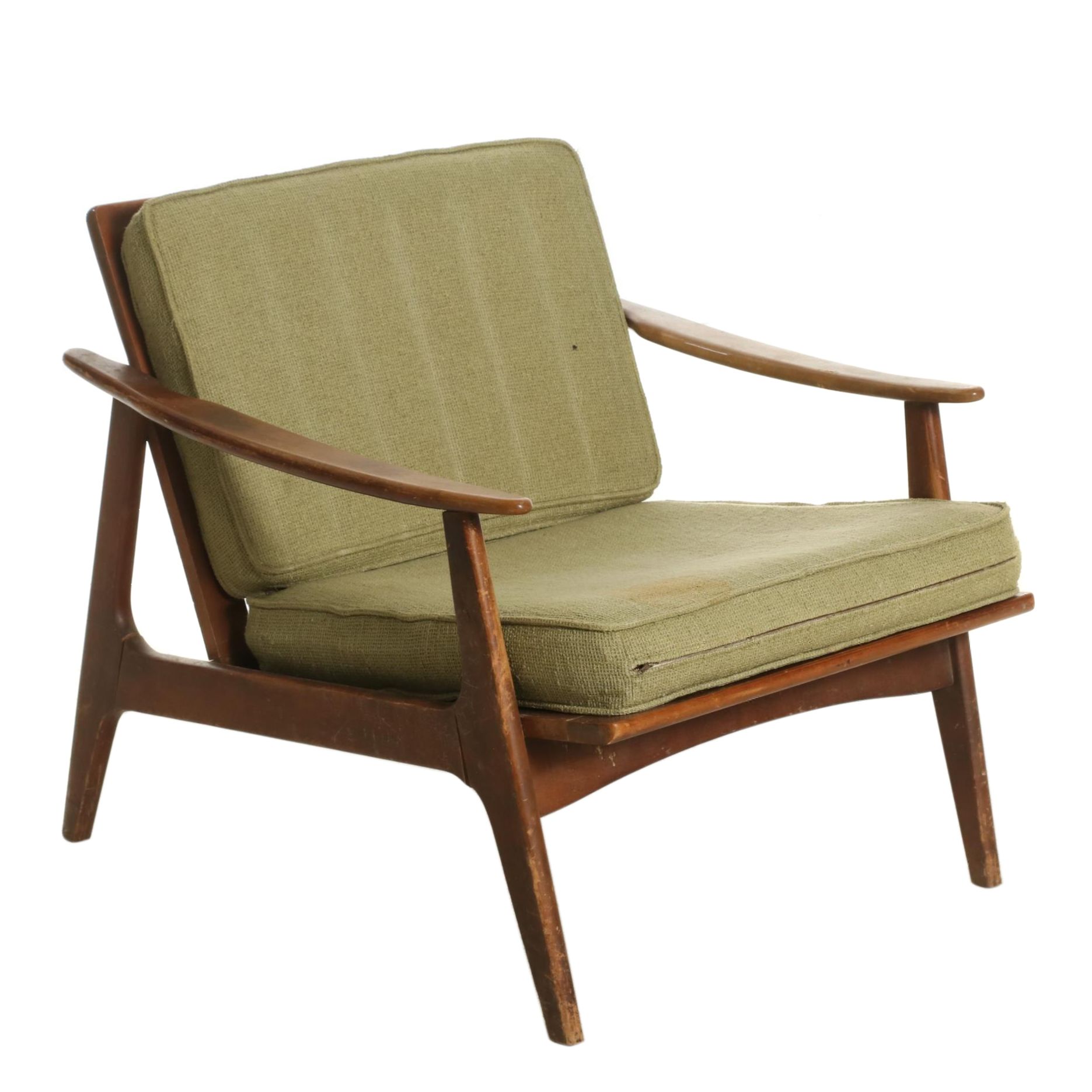 Danish Modern Style Walnut Side Chair, Mid-20th Century