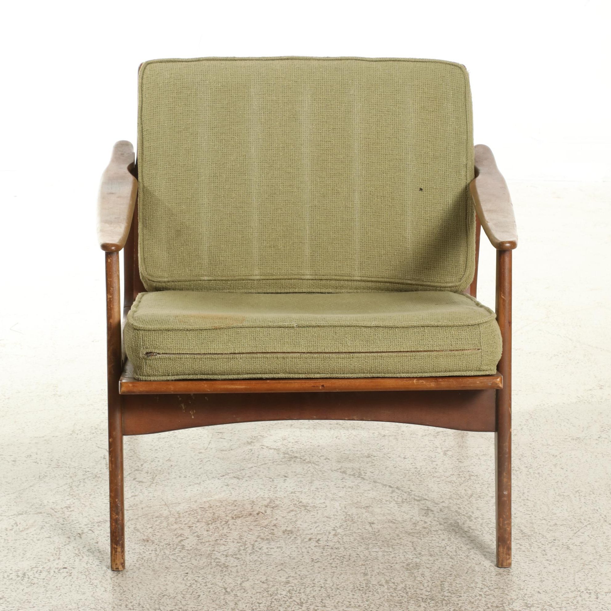 Danish Modern Style Walnut Side Chair, Mid-20th Century
