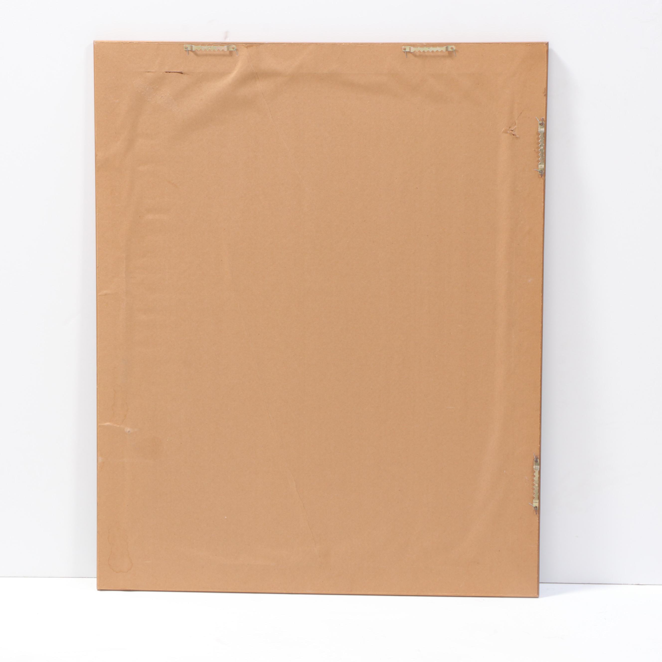 Parcel-Gilt Wood Framed Rectangular Wall Mirror