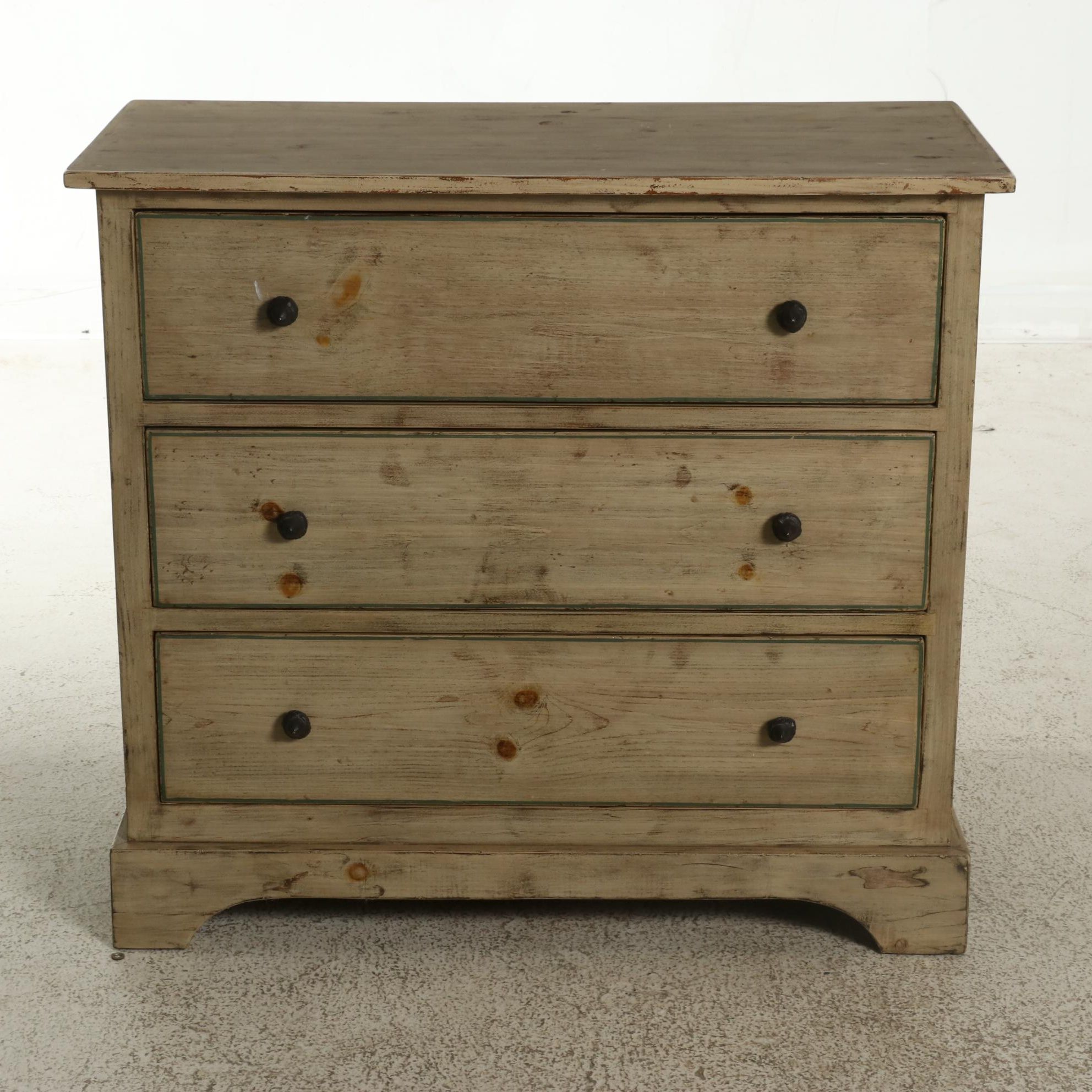 Distressed Wood Chest of Drawers