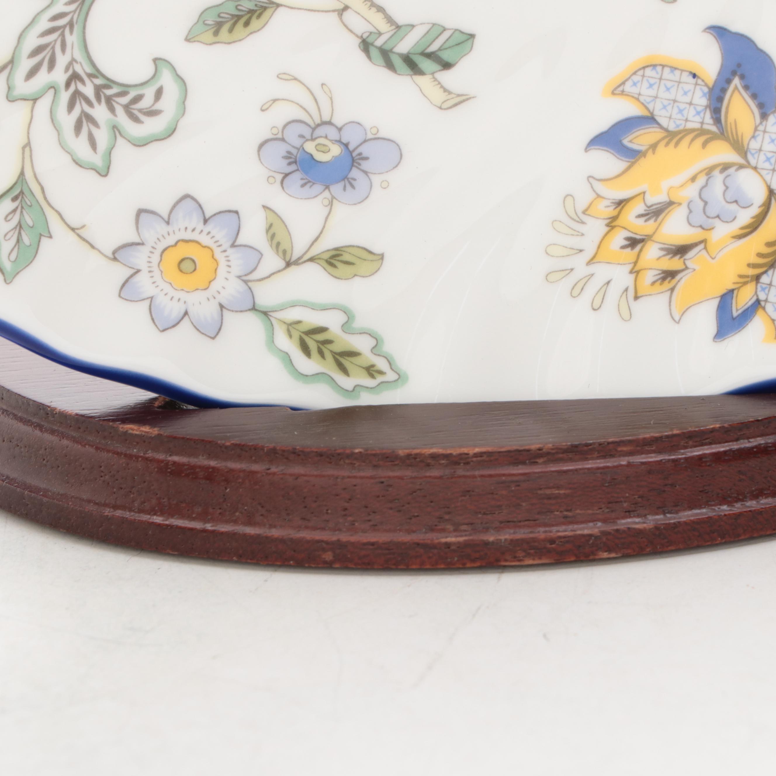 Minton "Haddon Hall Blue" Bone China Cake Plate and Sweet Meat Dishes, 1993