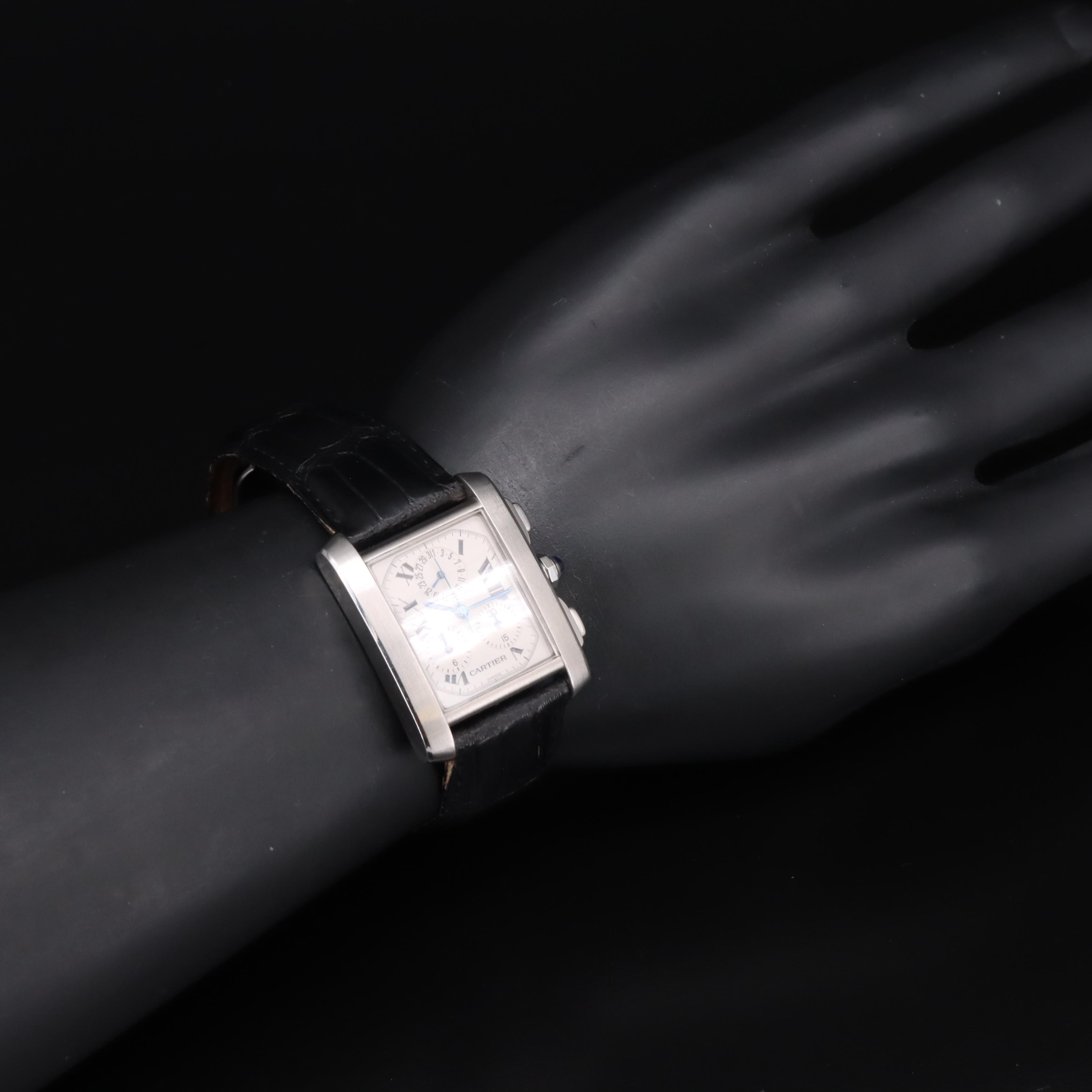 Cartier Tank Francais Chronoflex Perpetual Calendar Watch