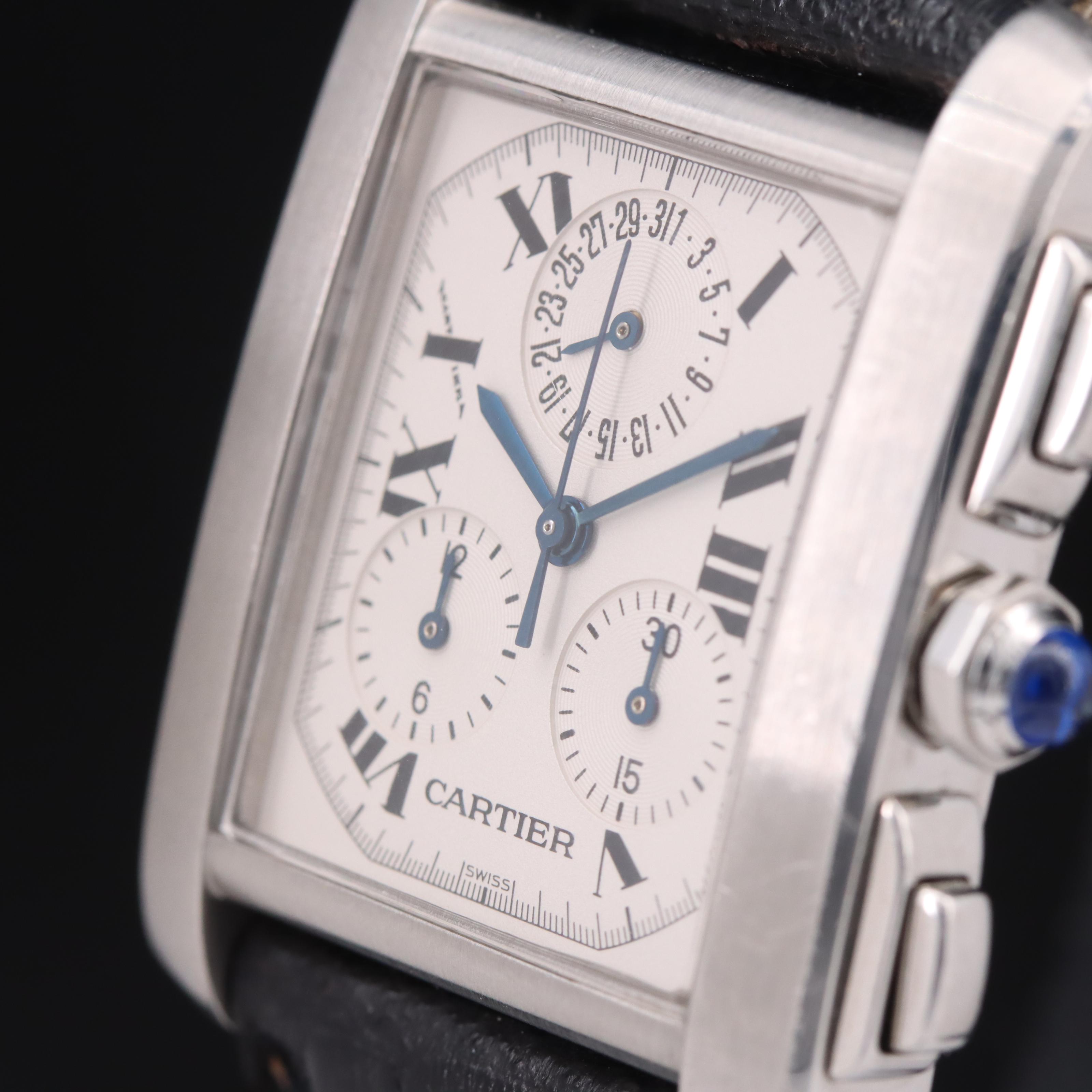 Cartier Tank Francais Chronoflex Perpetual Calendar Watch