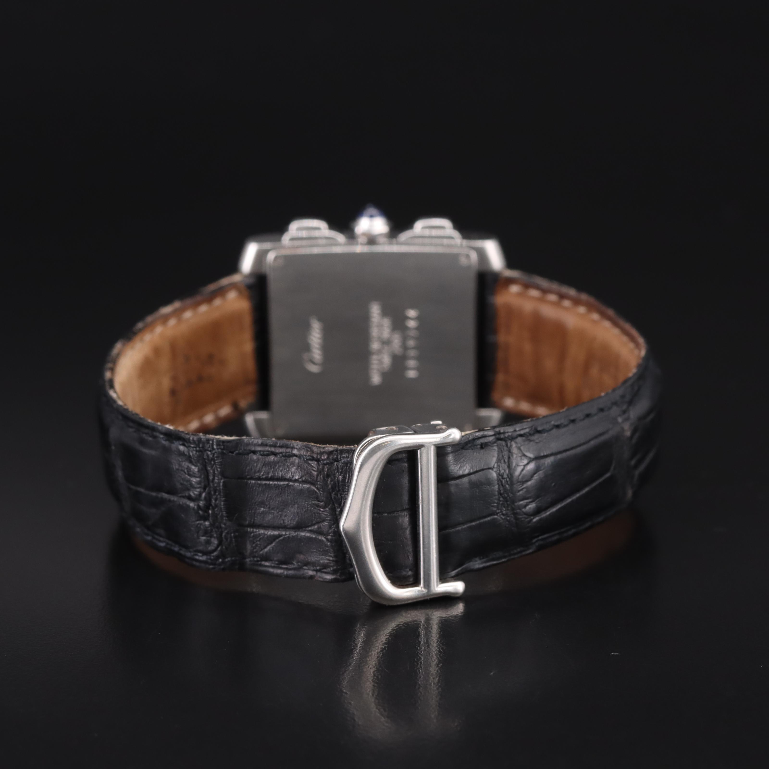 Cartier Tank Francais Chronoflex Perpetual Calendar Watch