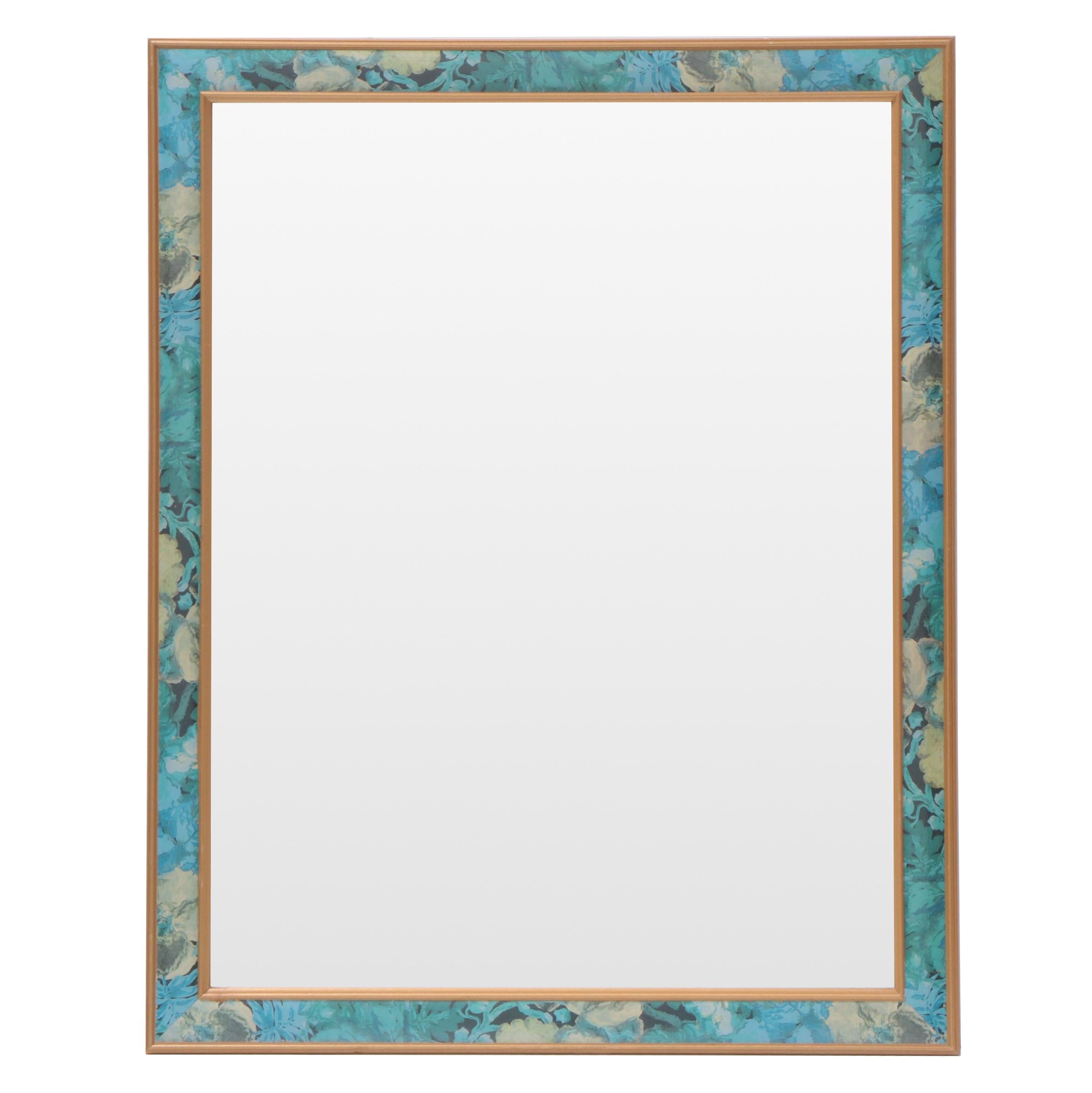 Parcel-Gilt Wood Framed Rectangular Wall Mirror