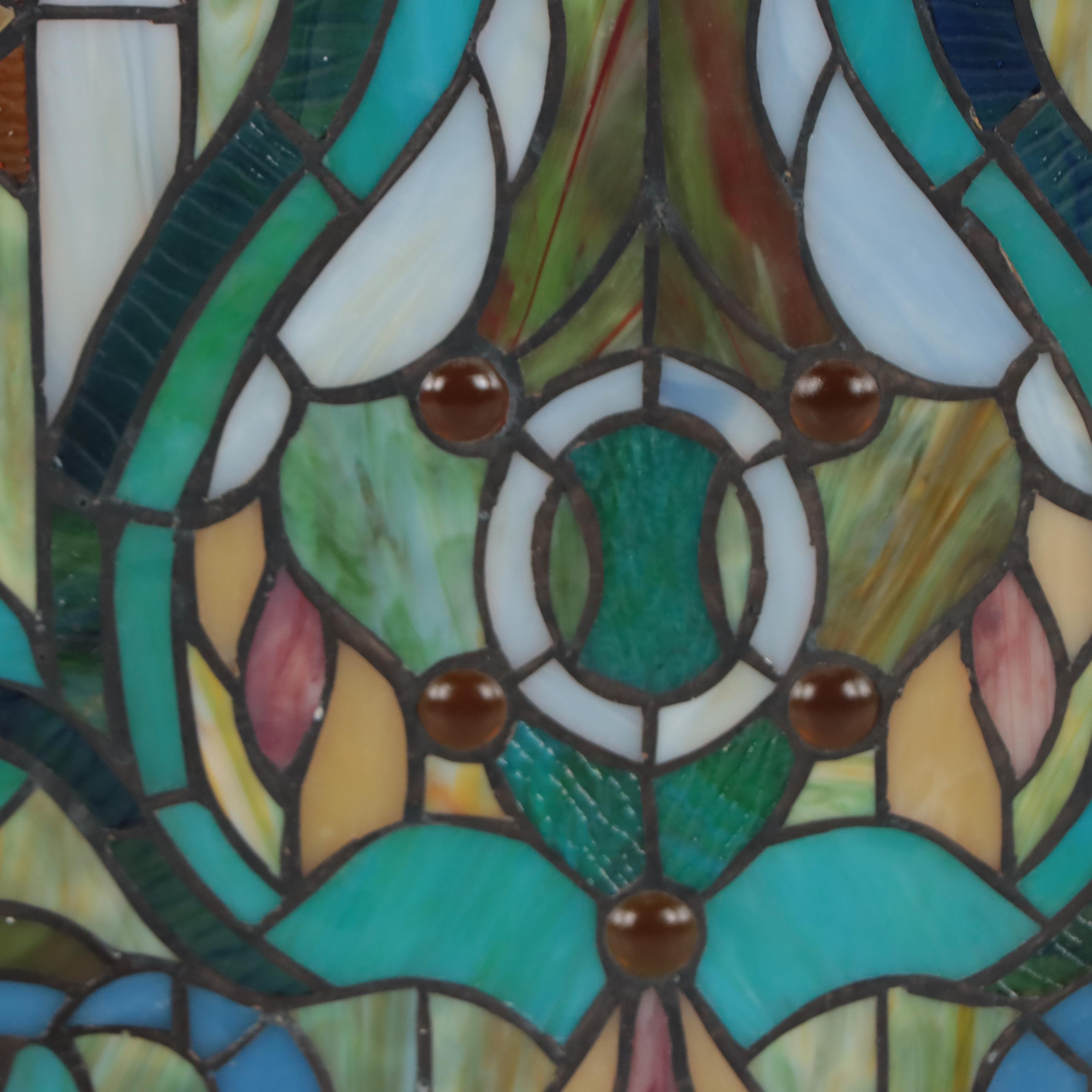Contemporary Stained Glass Hanging Panel