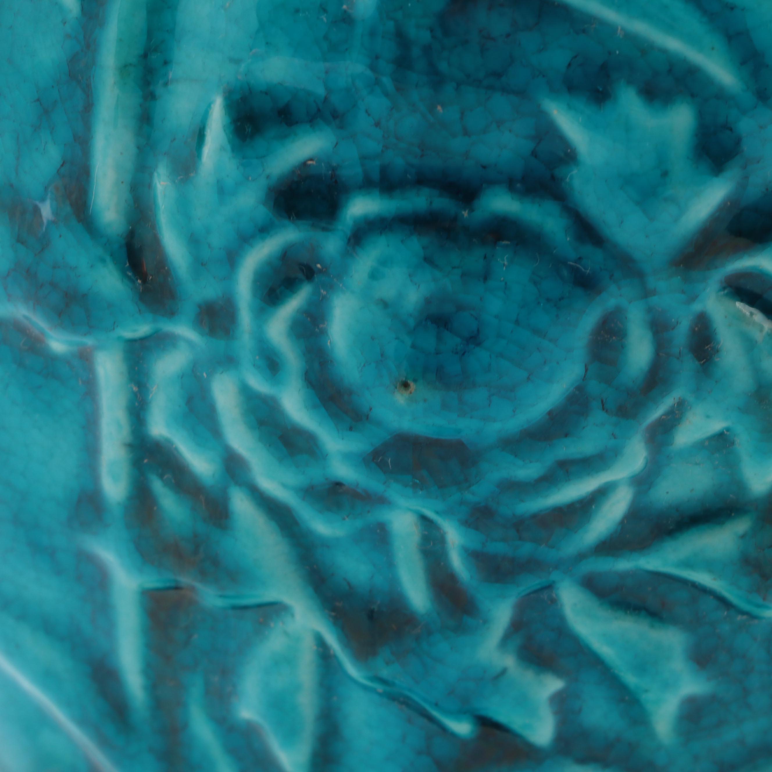 Chinese Turquoise Glazed Porcelain Vase and Bud Vases