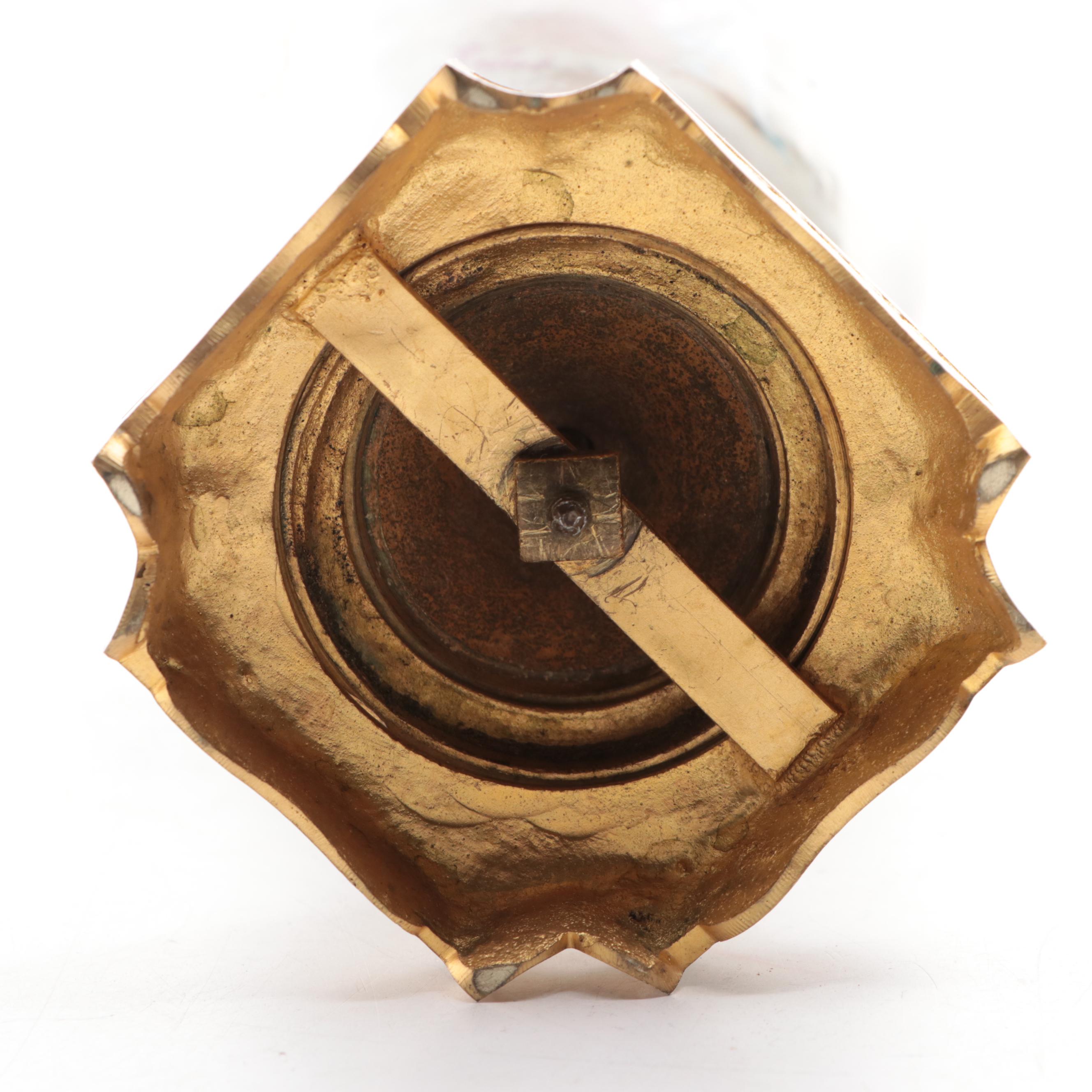 Porcelain Ormolu Urn with Champlevé Decoration