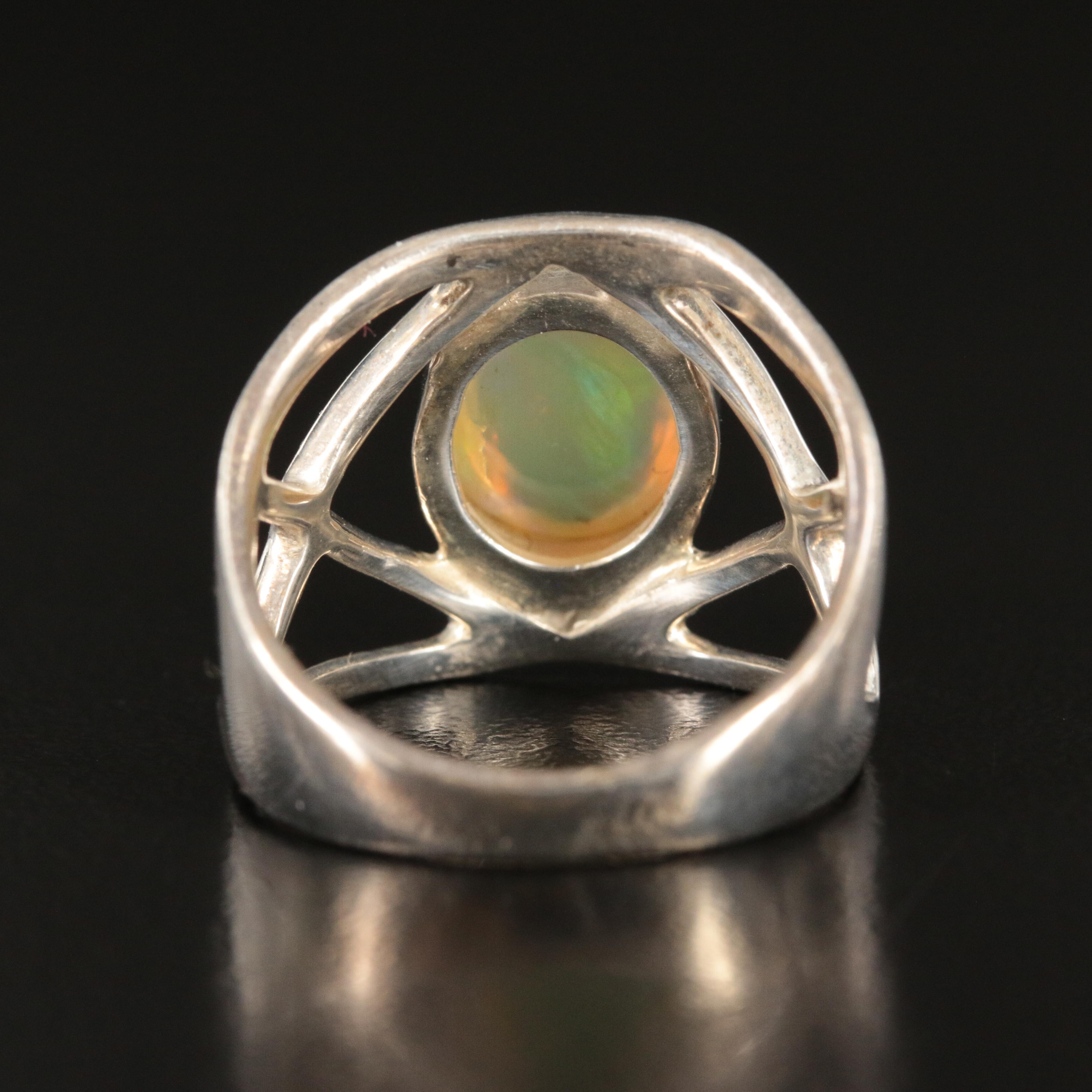 Sterling Opal Ring