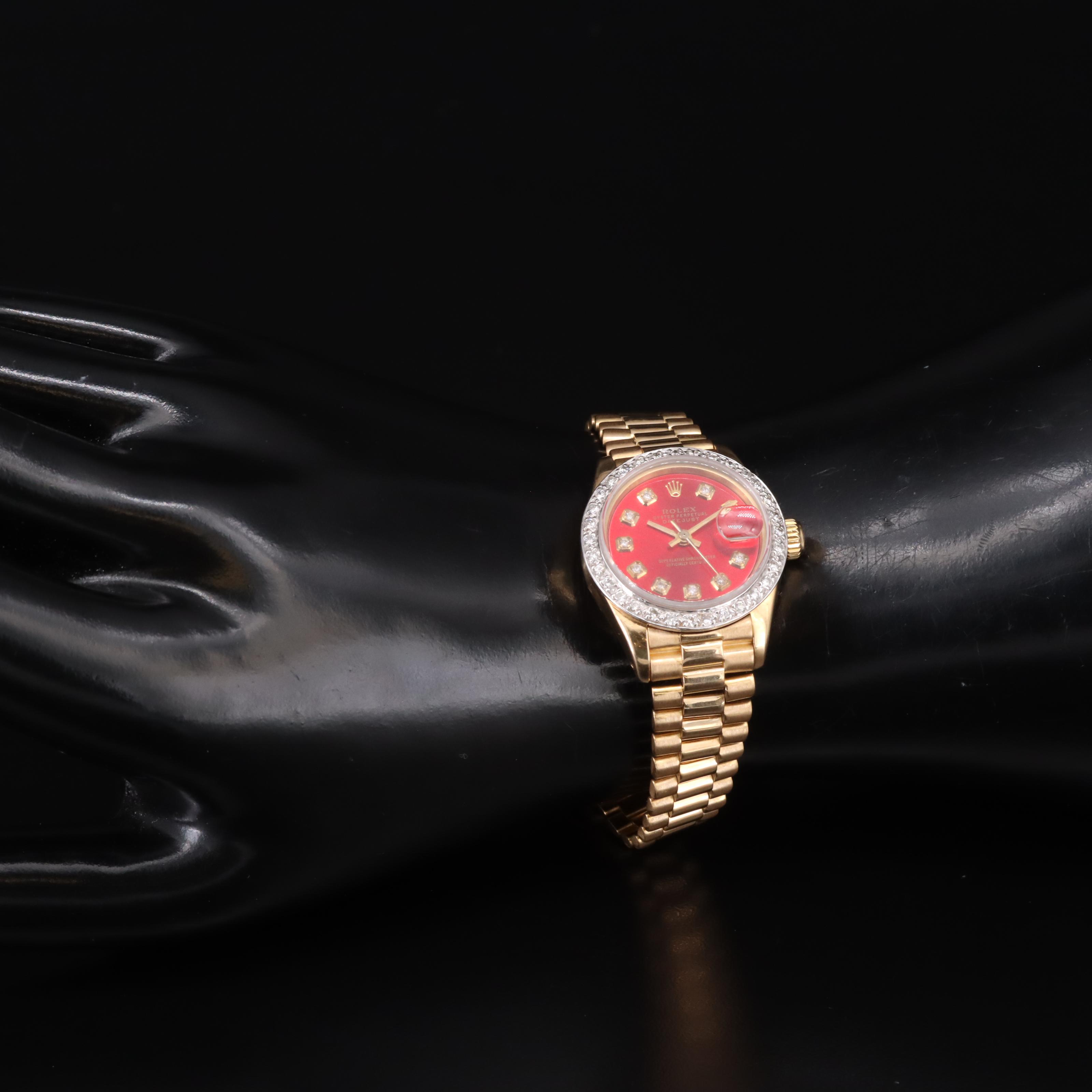 1977 Rolex Diamond Dial and Bezel Datejust Watch