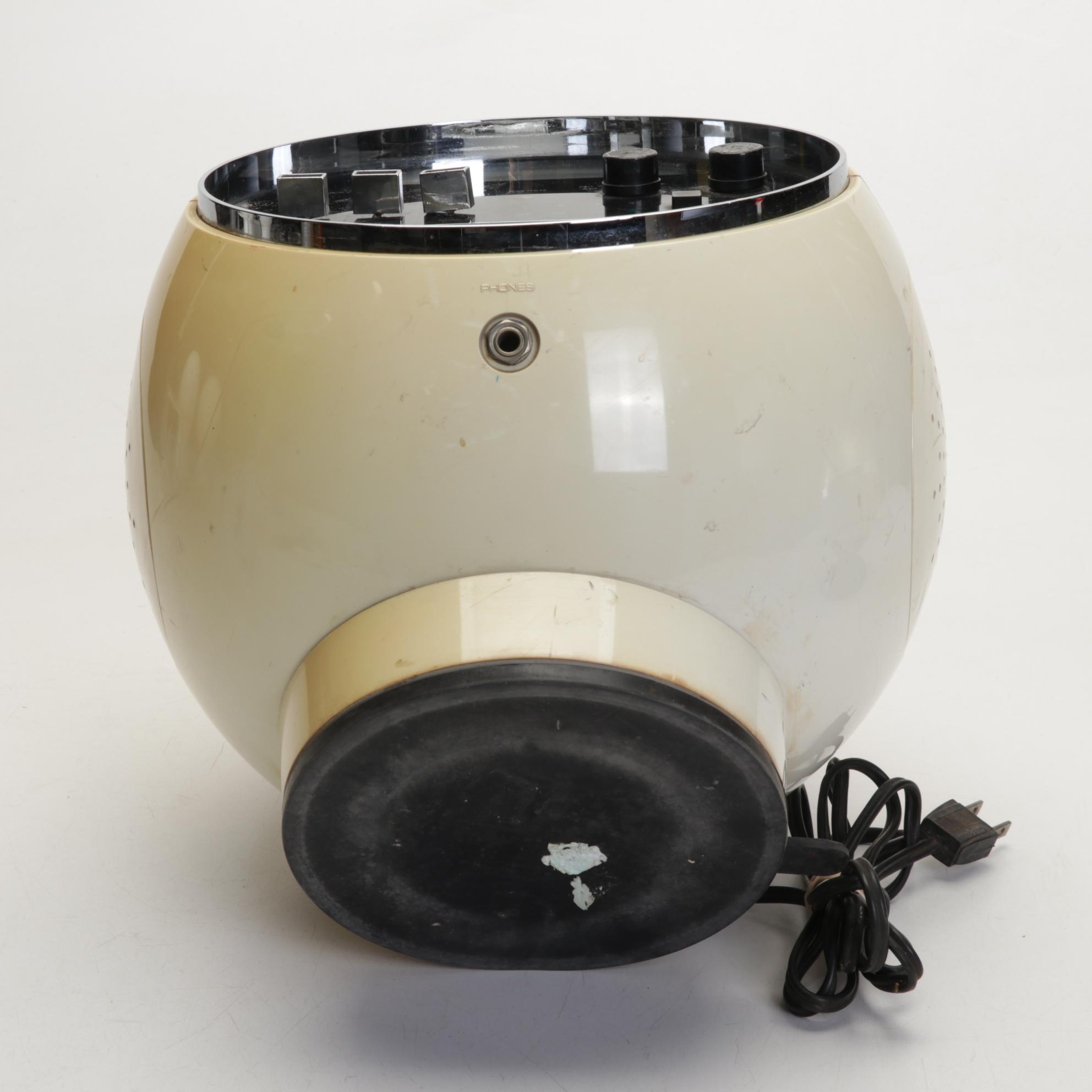 Weltron Globe Shaped Radio and 8-Track Tape Player and Peerless Transistor Radio