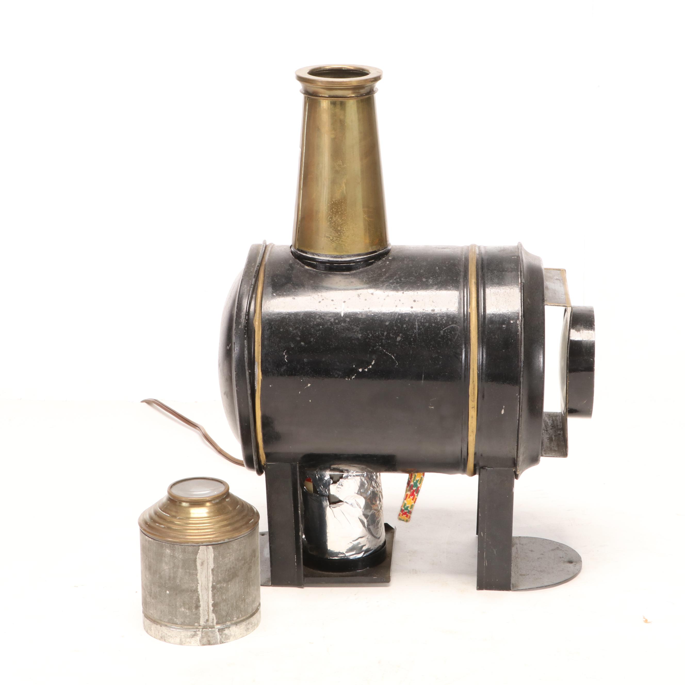 Magic Lantern Slide Viewer With Story Picture Slides, Late 19th to Early 20th C