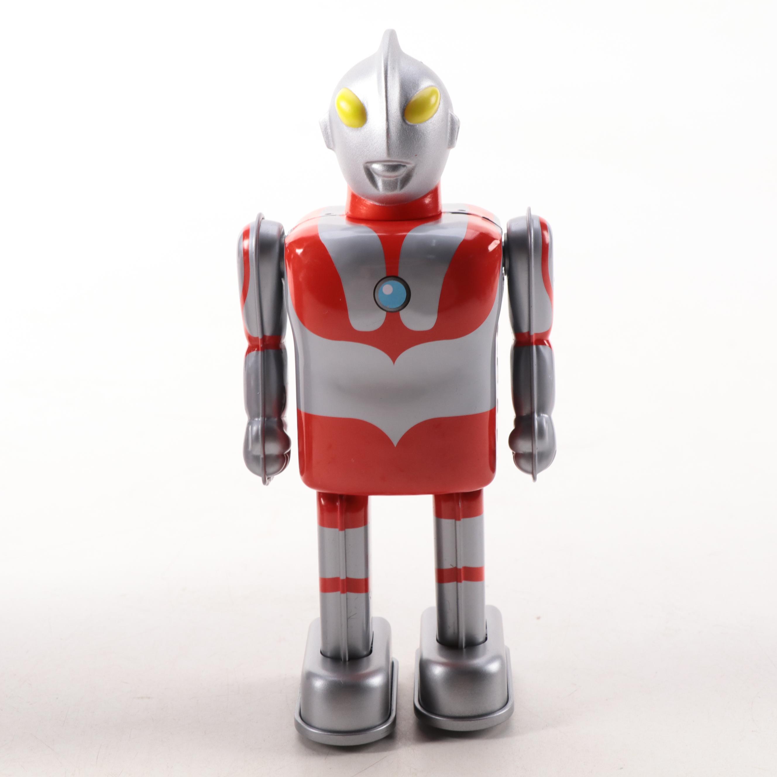 Ultraman Wind-Up Walking Tin Toy from TV Series "Ultraman," 1990s