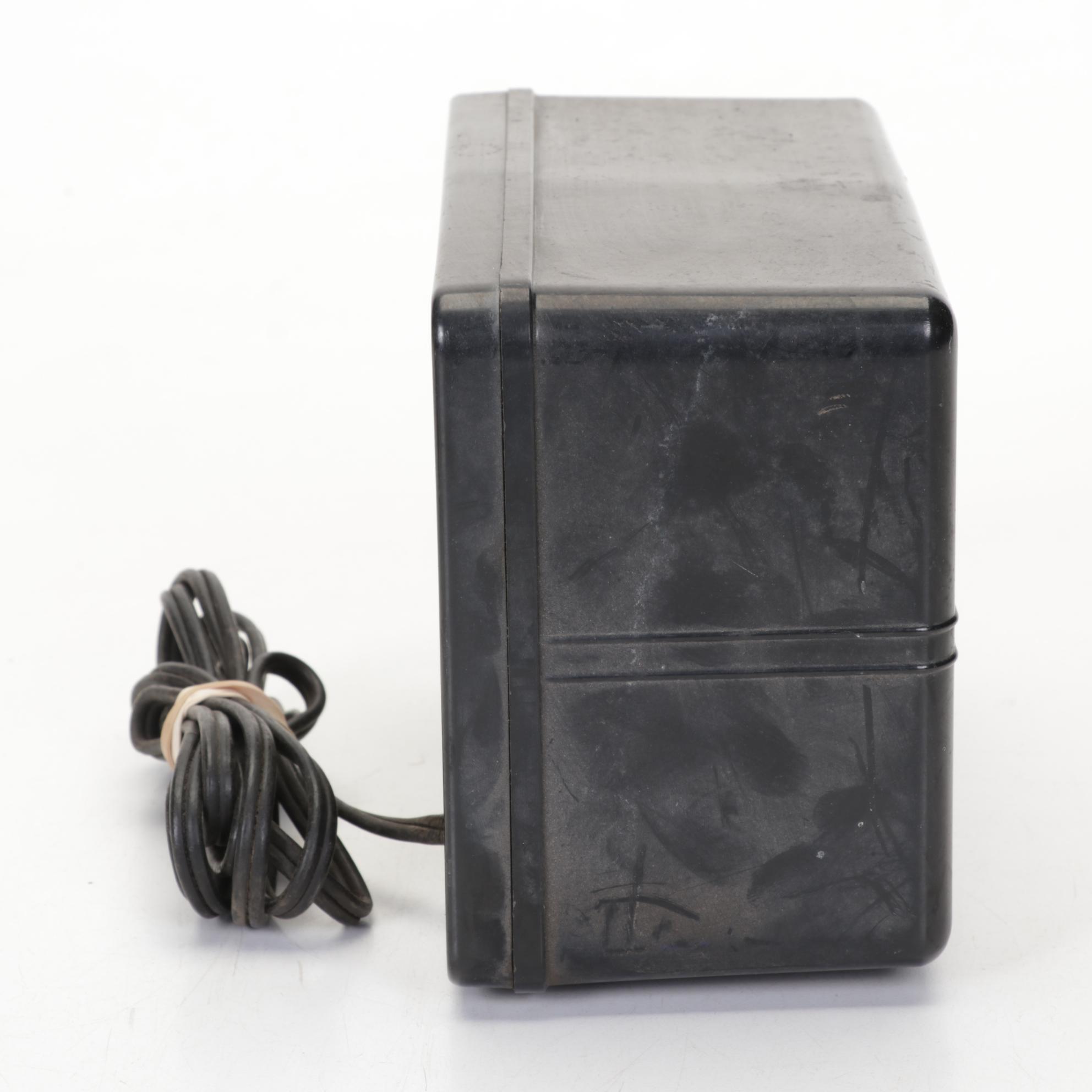 Art Deco Telechron Capehart Alarm Clock Radio With Lackner and GE Alarm Clocks