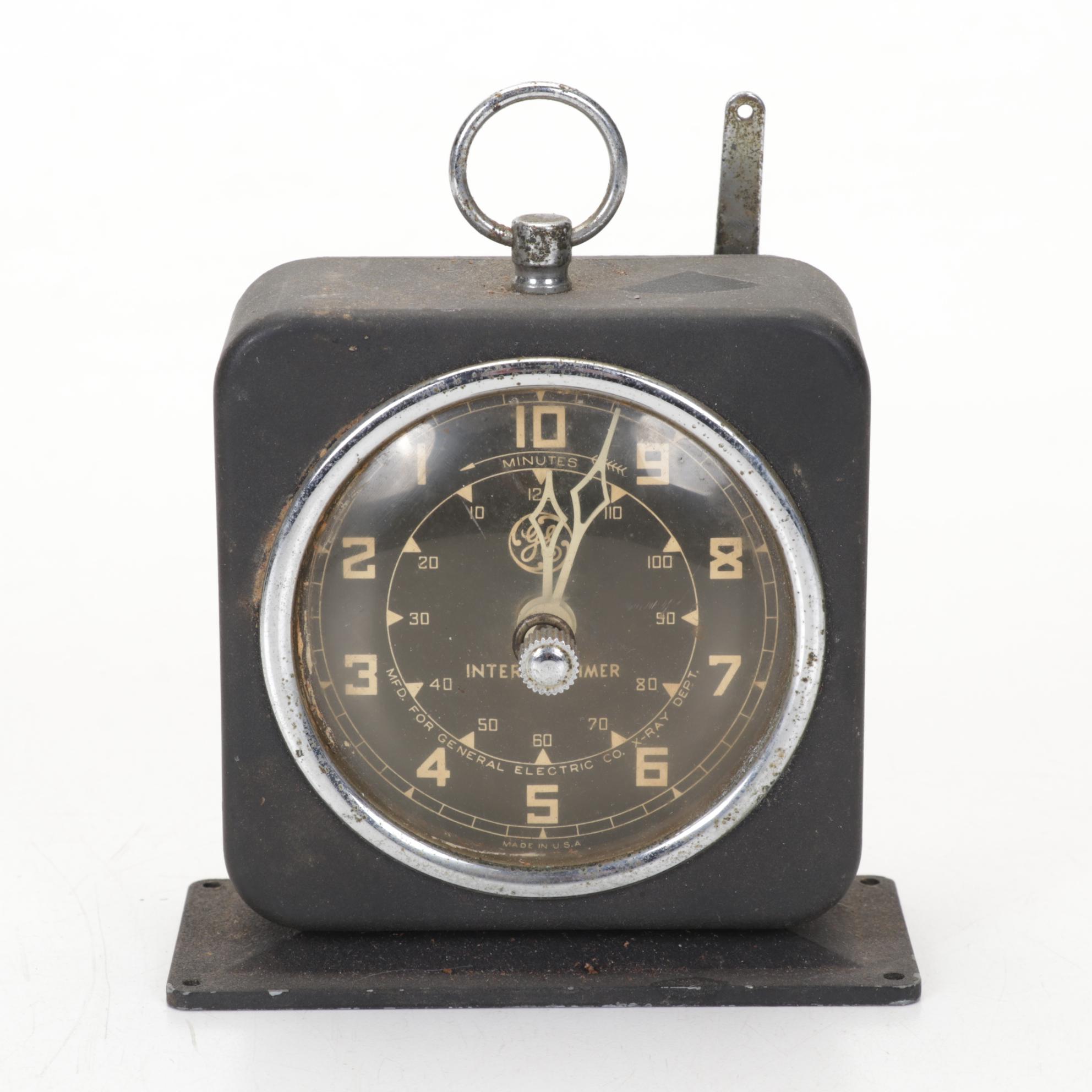 Art Deco Telechron Capehart Alarm Clock Radio With Lackner and GE Alarm Clocks