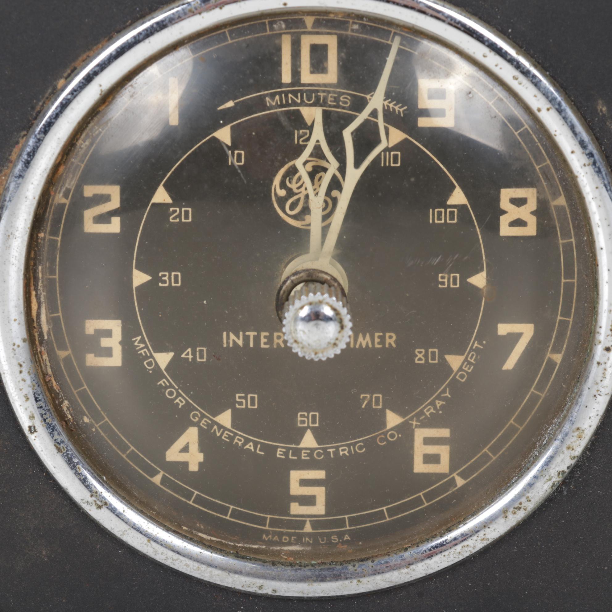 Art Deco Telechron Capehart Alarm Clock Radio With Lackner and GE Alarm Clocks