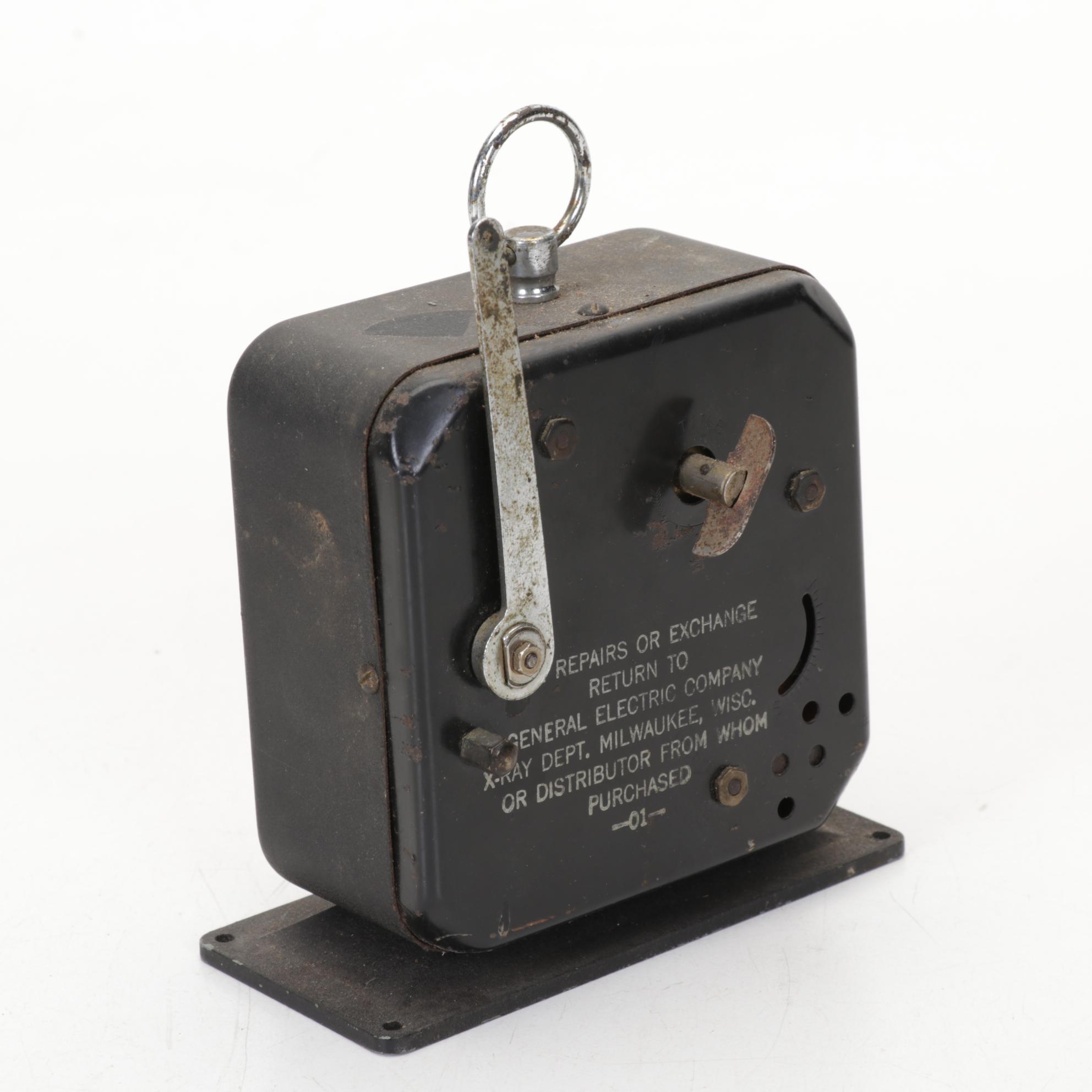 Art Deco Telechron Capehart Alarm Clock Radio With Lackner and GE Alarm Clocks