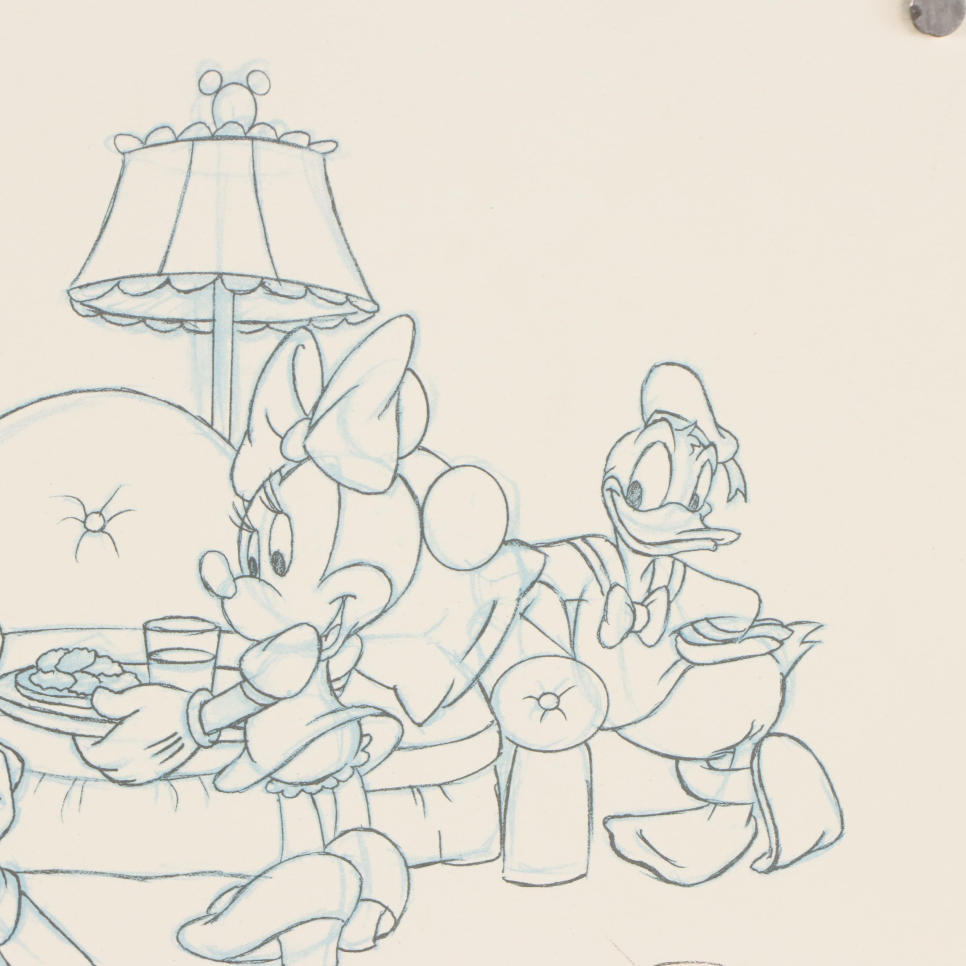 Offset Lithograph After Peter Ellenshaw "Reflections of Friendship," and More