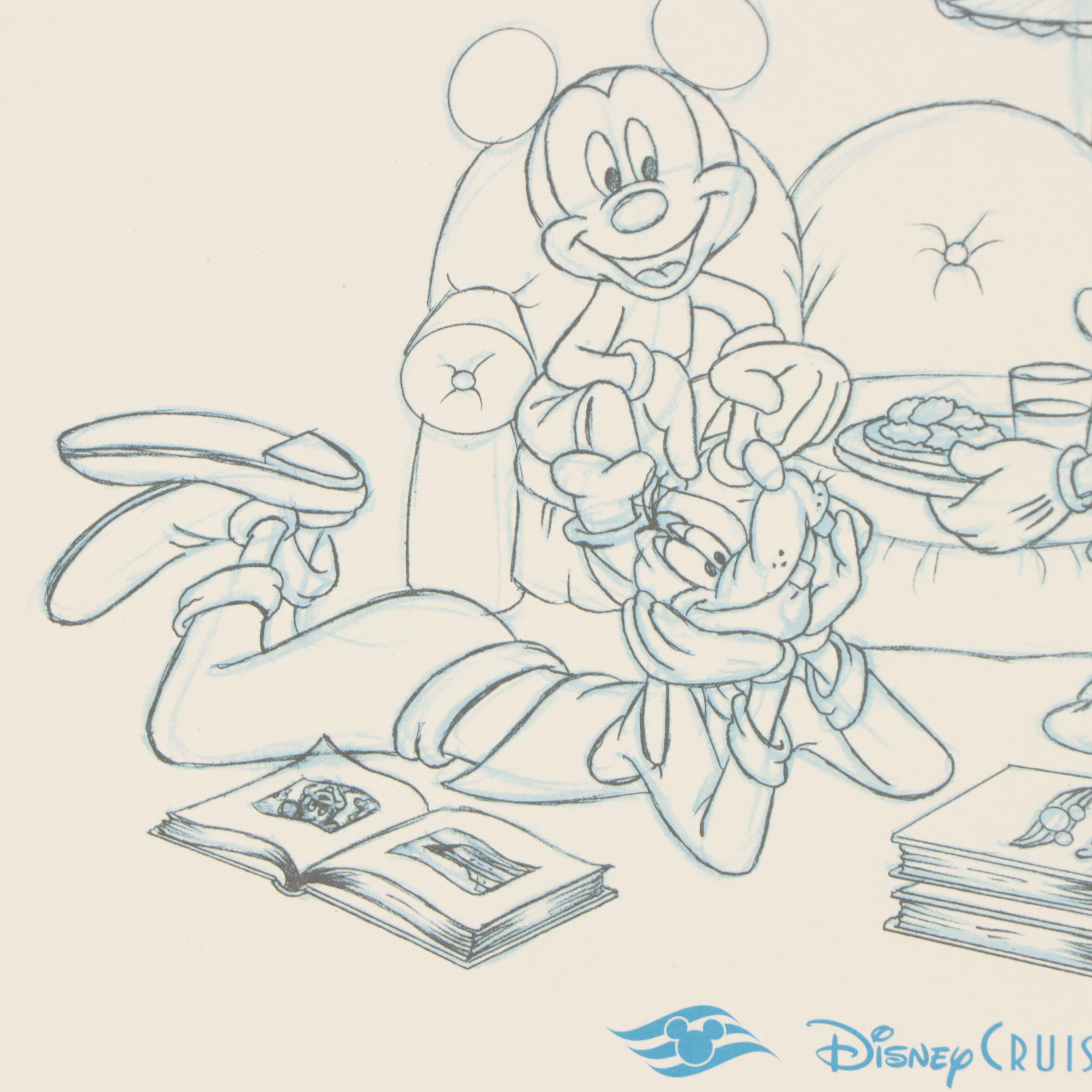 Offset Lithograph After Peter Ellenshaw "Reflections of Friendship," and More