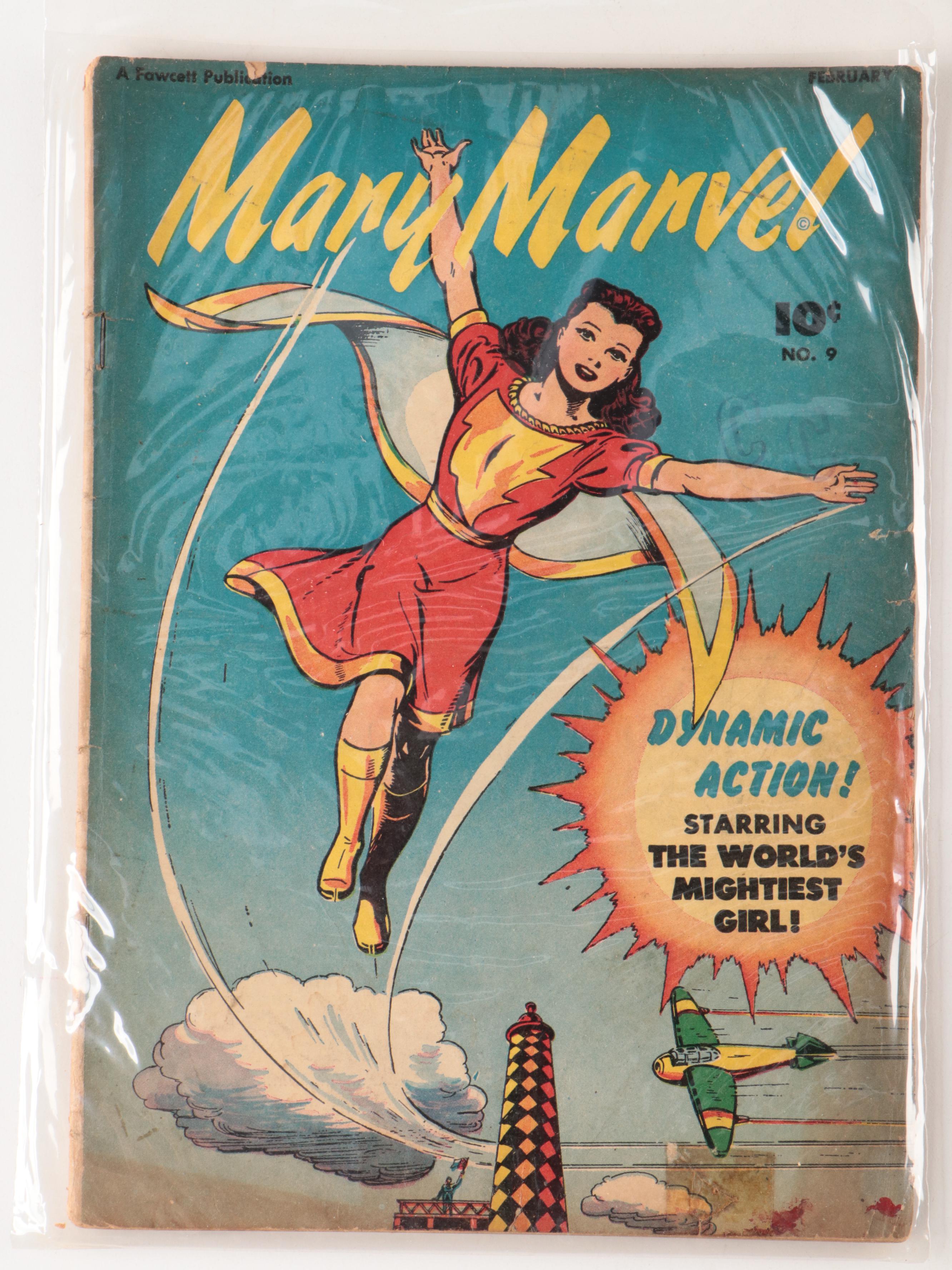 Golden Age DC Comics Mary Marvel, Issues #5, #6, #8, #9