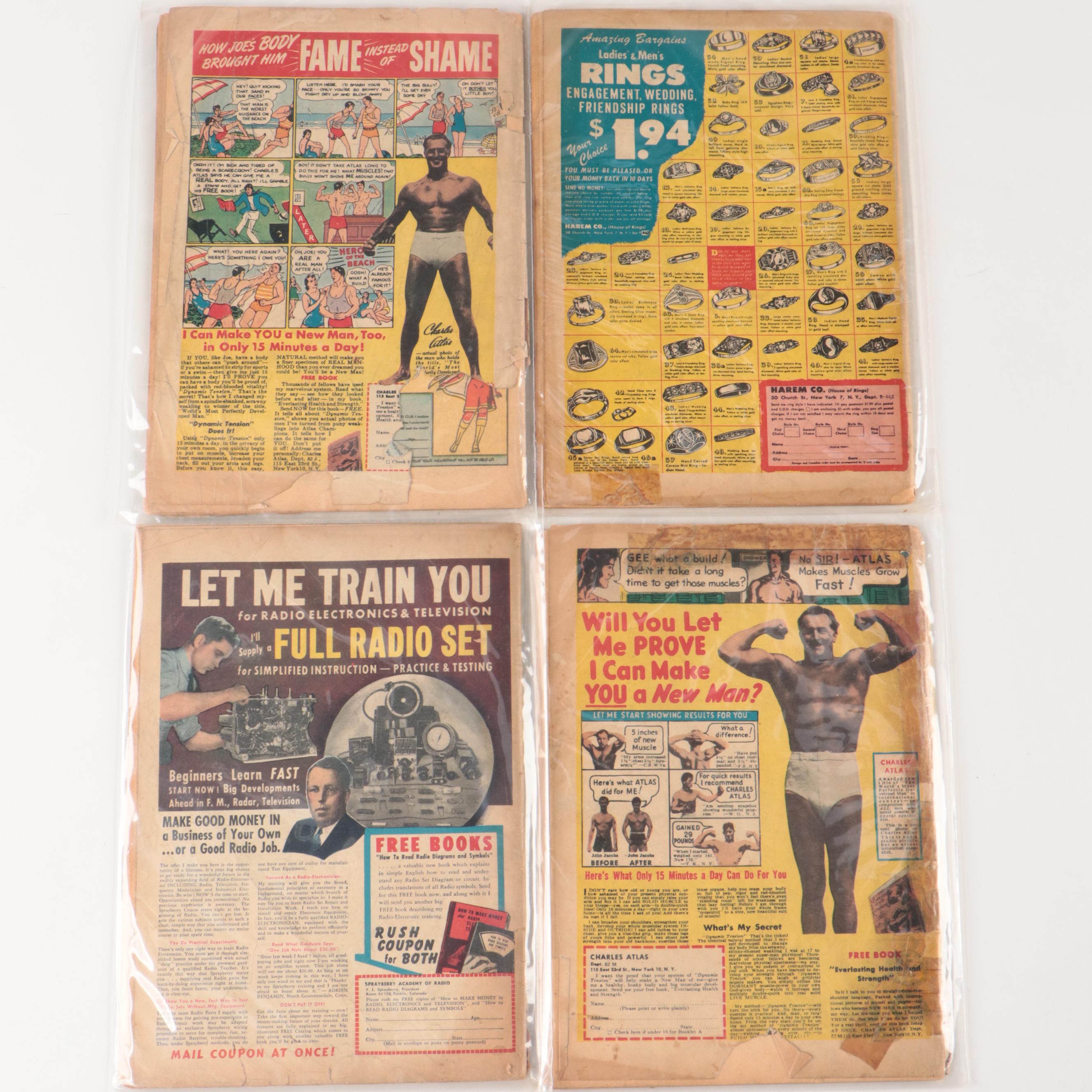 Golden Age DC Comics Mary Marvel, Issues #5, #6, #8, #9