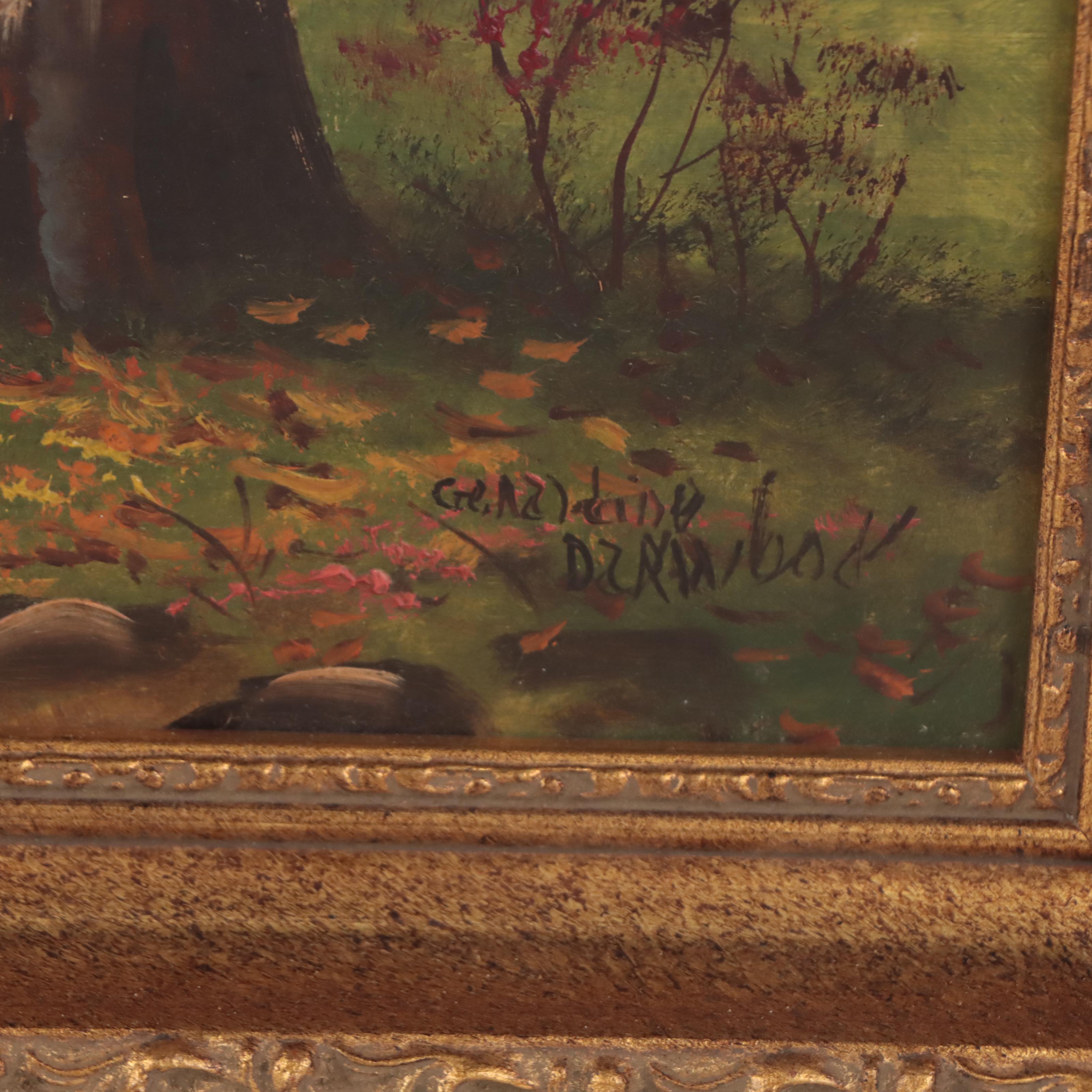 Oil Painting of River Landscape