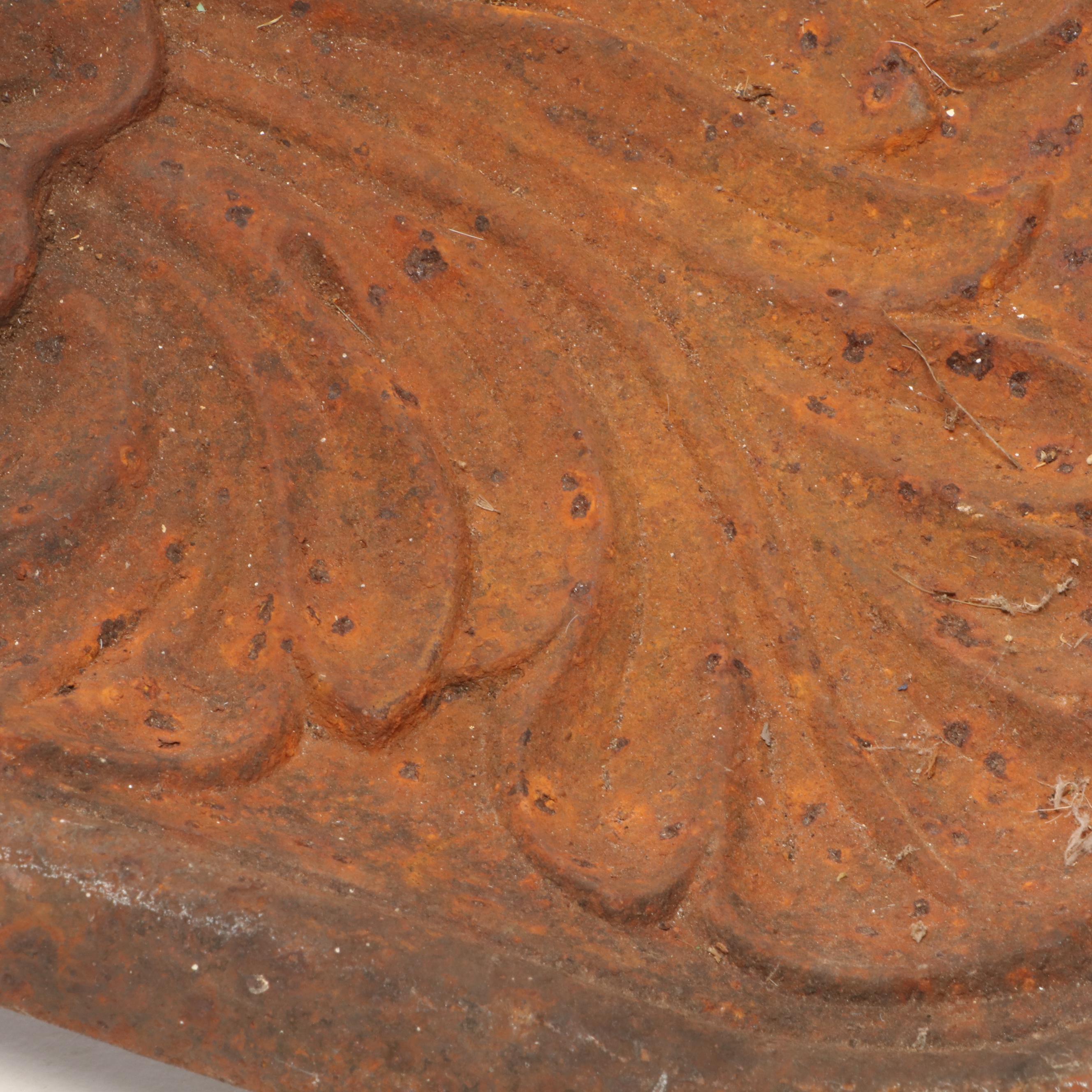 Victorian Baroque Style Shell Cast Iron Architectural Element