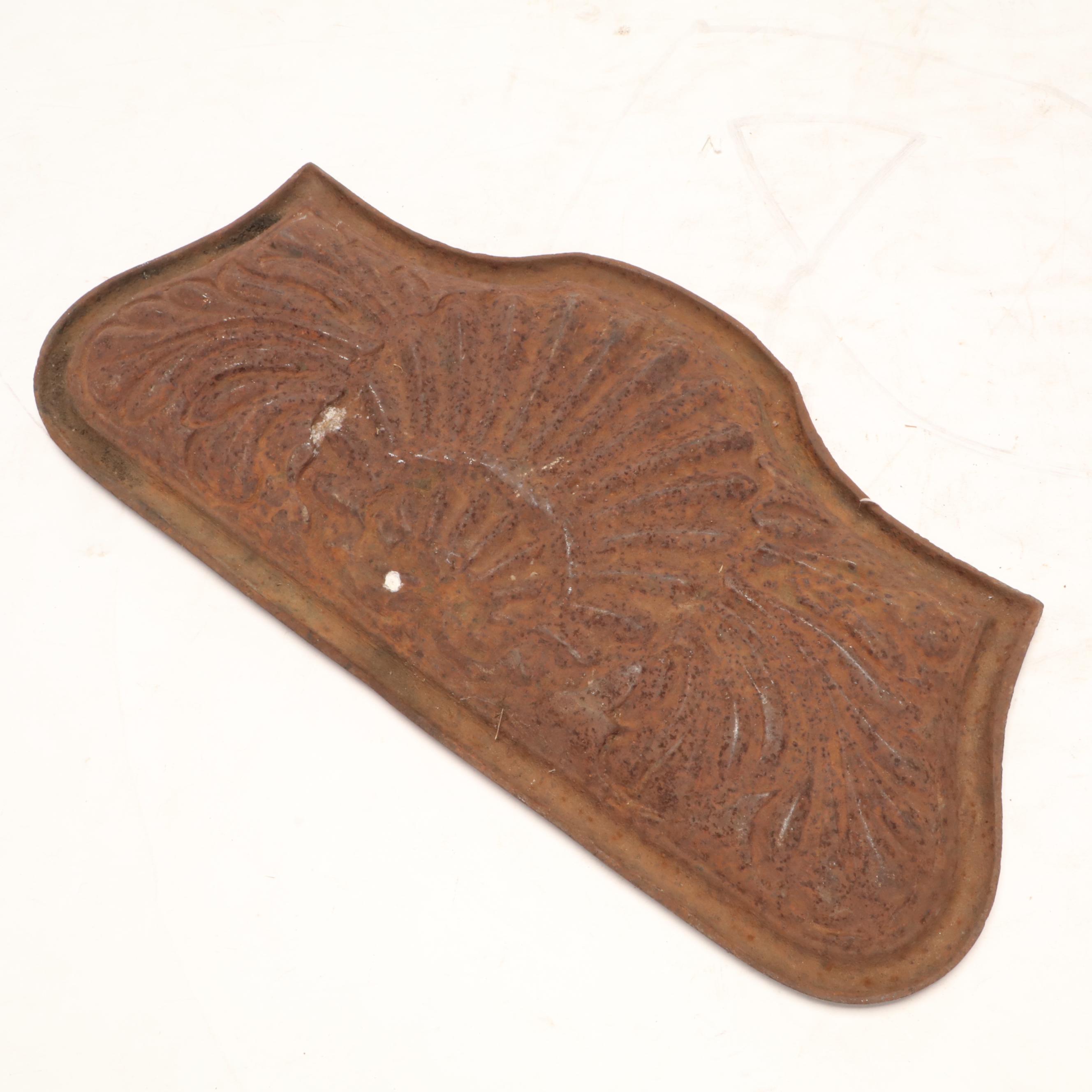 Victorian Baroque Style Shell Cast Iron Architectural Element