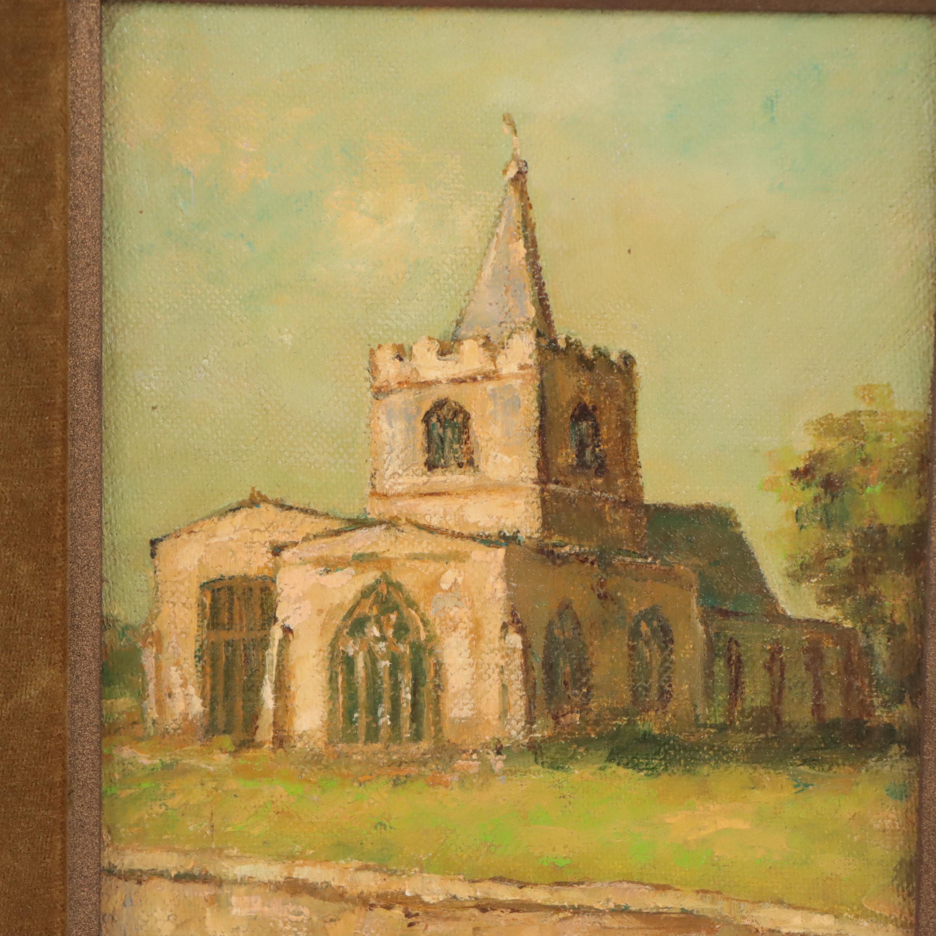 Oil Painting of Church