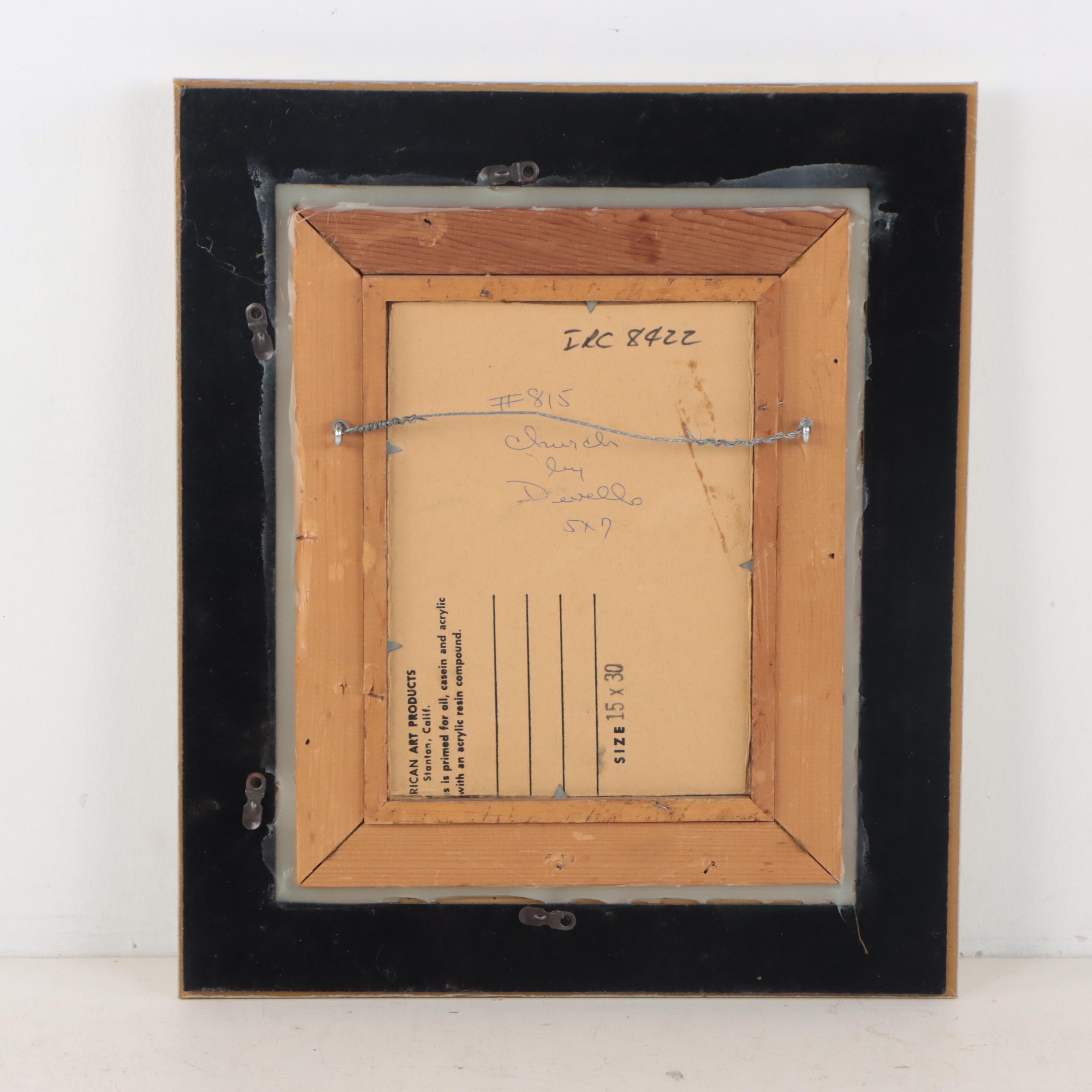 Oil Painting of Church