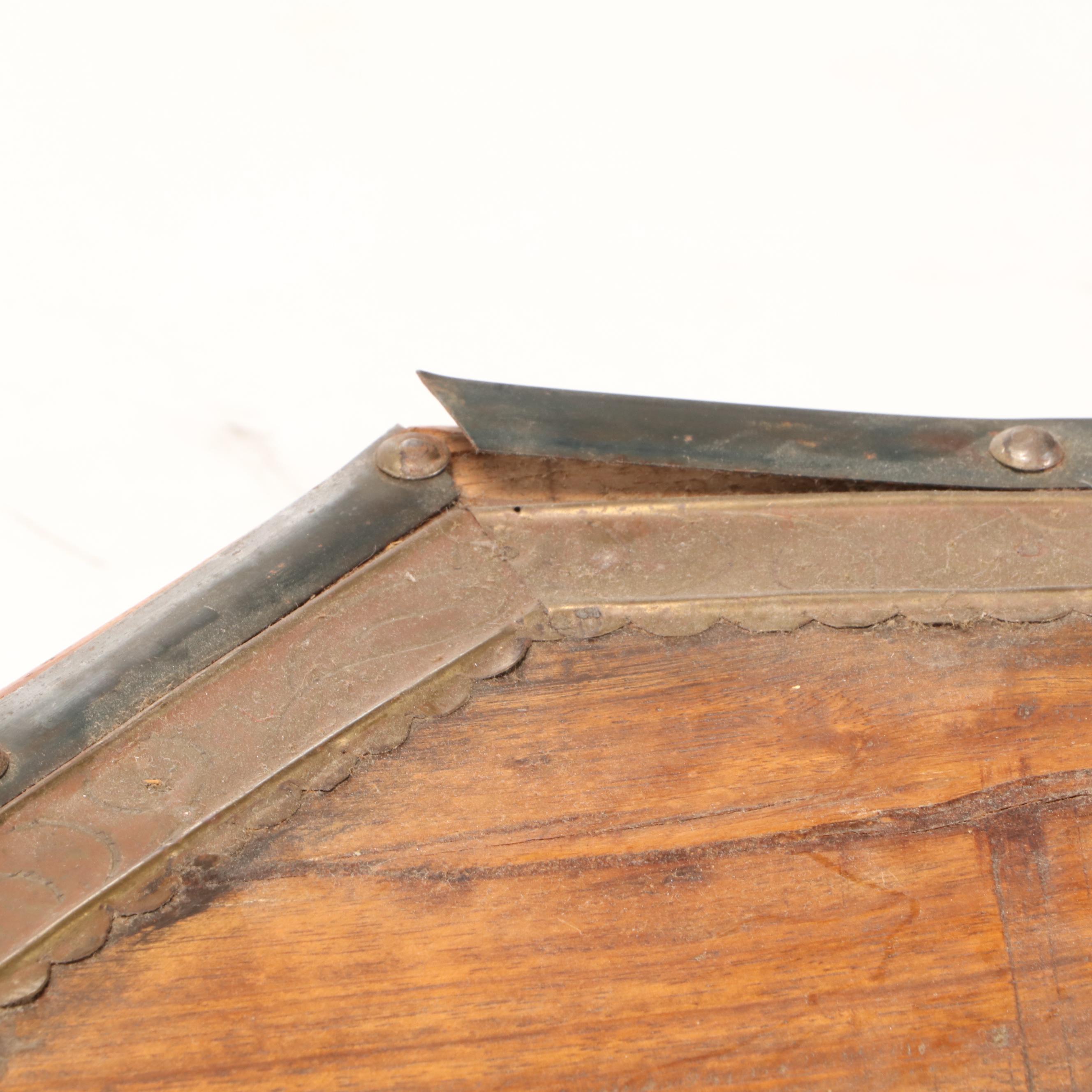 Indian Brass Ornamented Stacking Octagonal Tables