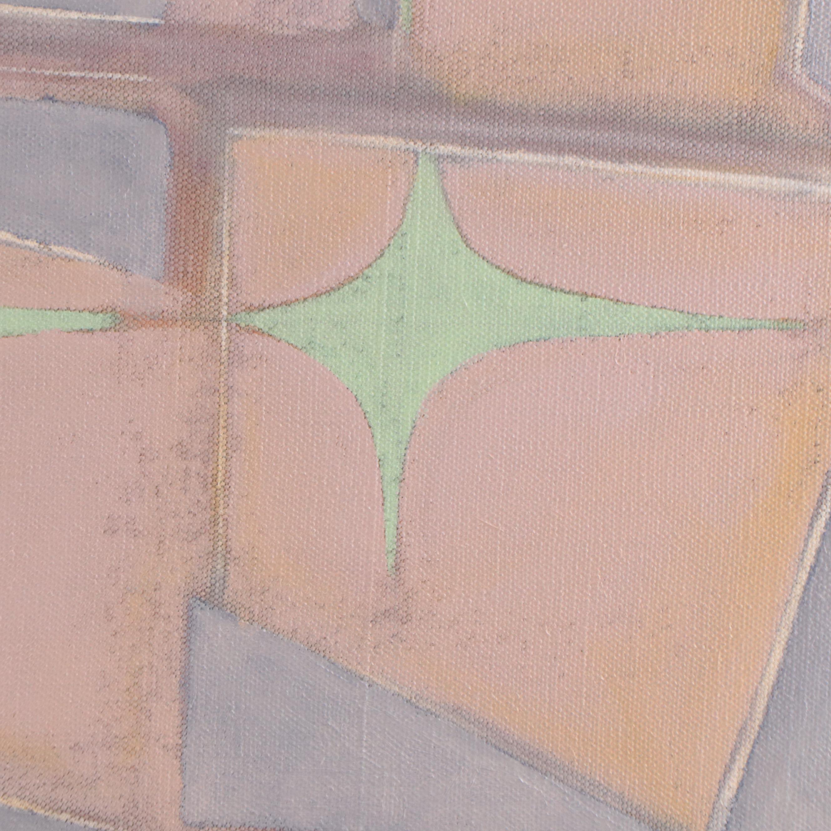 Tom Levine Abstract Oil Painting "Bishop," 2008