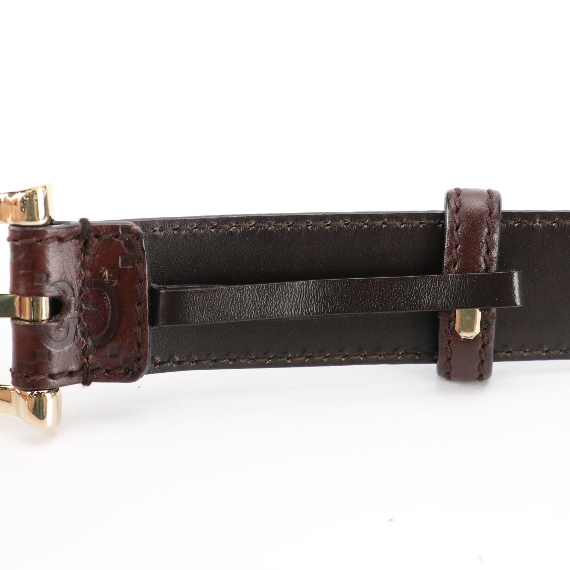 Gucci Belt in Brown Guccissima Leather
