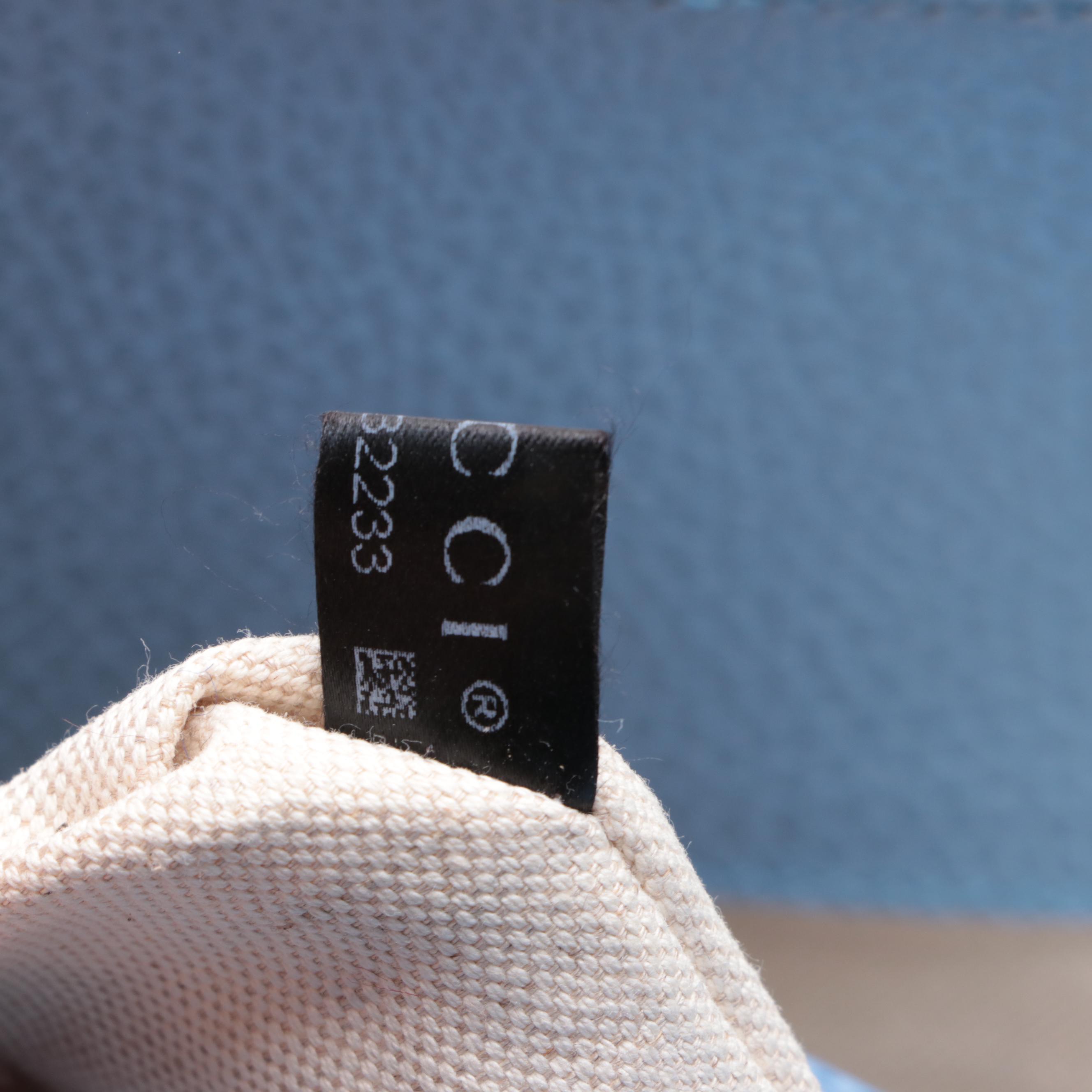 Gucci Swing Tote in Camelia and Mineral Blue Grained Leather