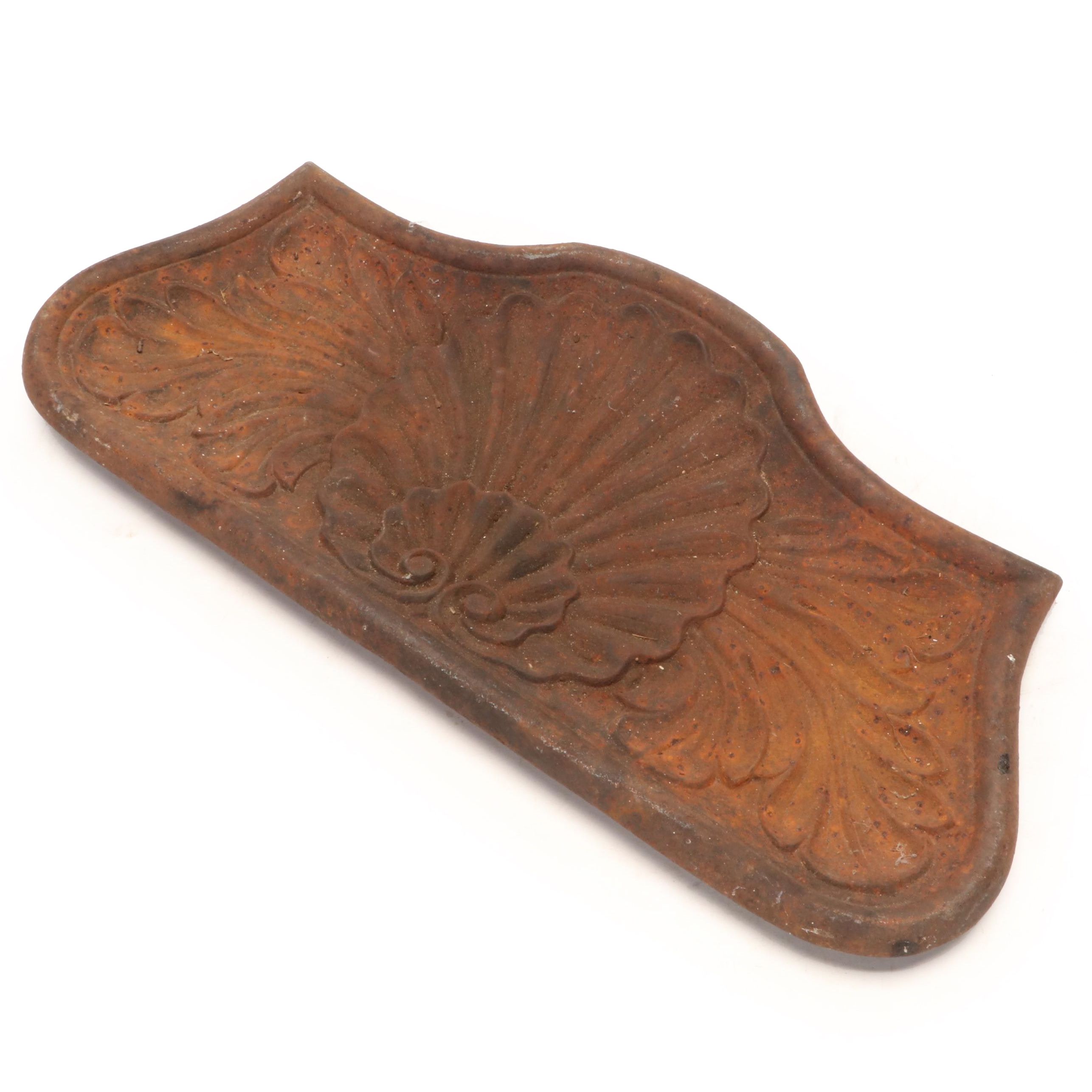 Victorian Baroque Style Shell Cast Iron Architectural Element