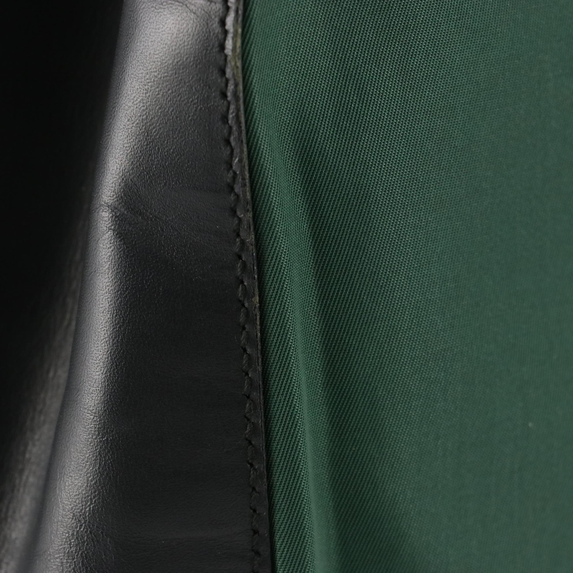 Prada Nylon Tessuto and Leather Shoulder Bag