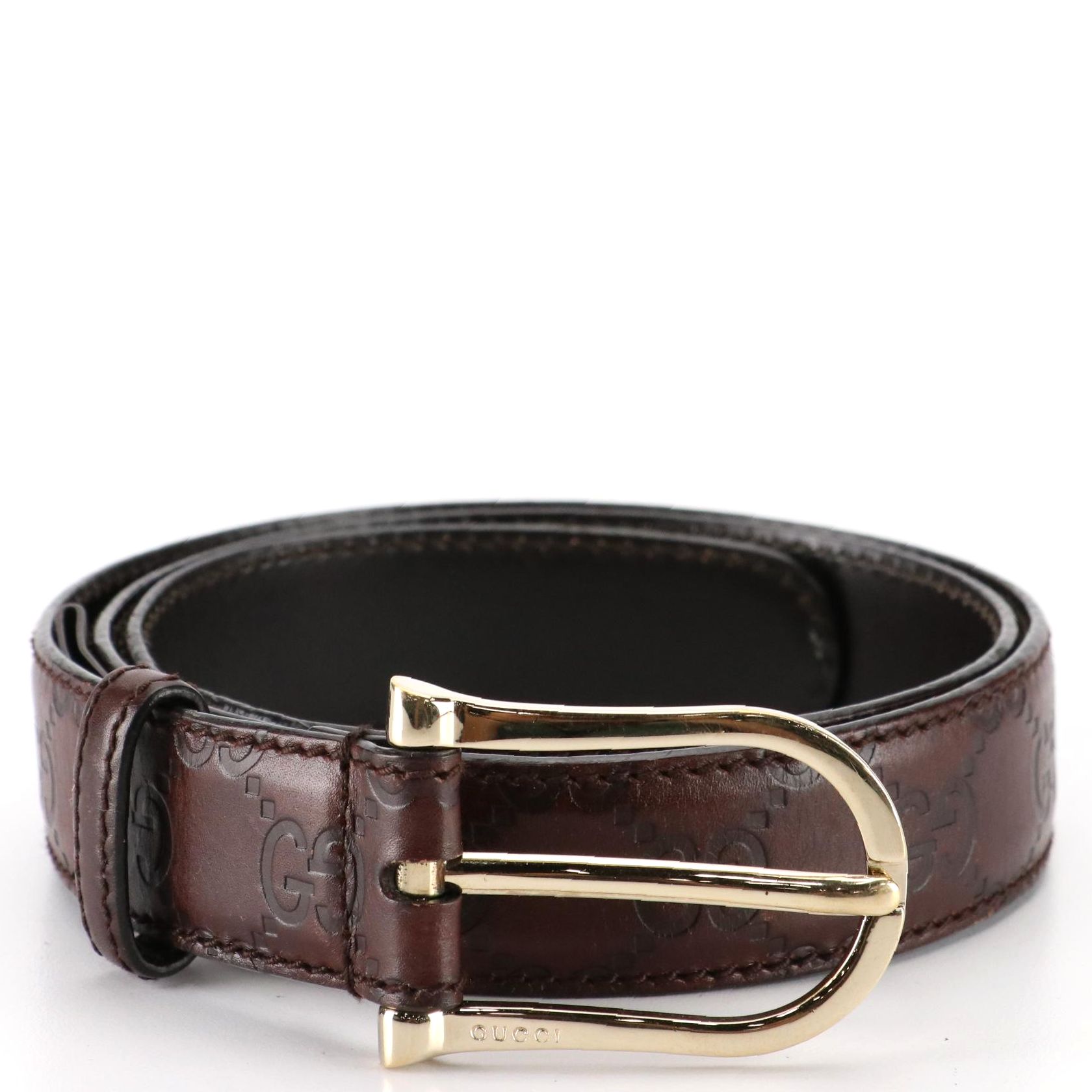 Gucci Belt in Brown Guccissima Leather