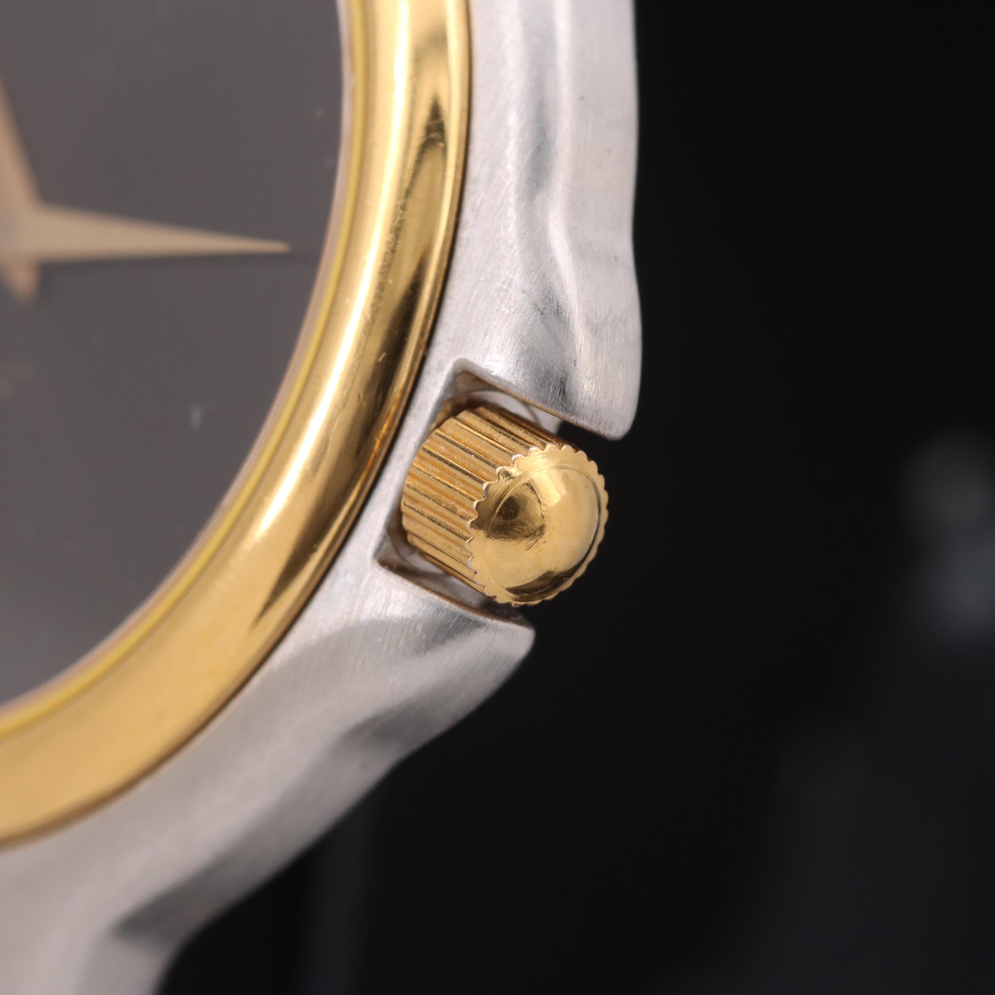 Movado Two-Tone Stainless Steel Black Dial Museum Watch