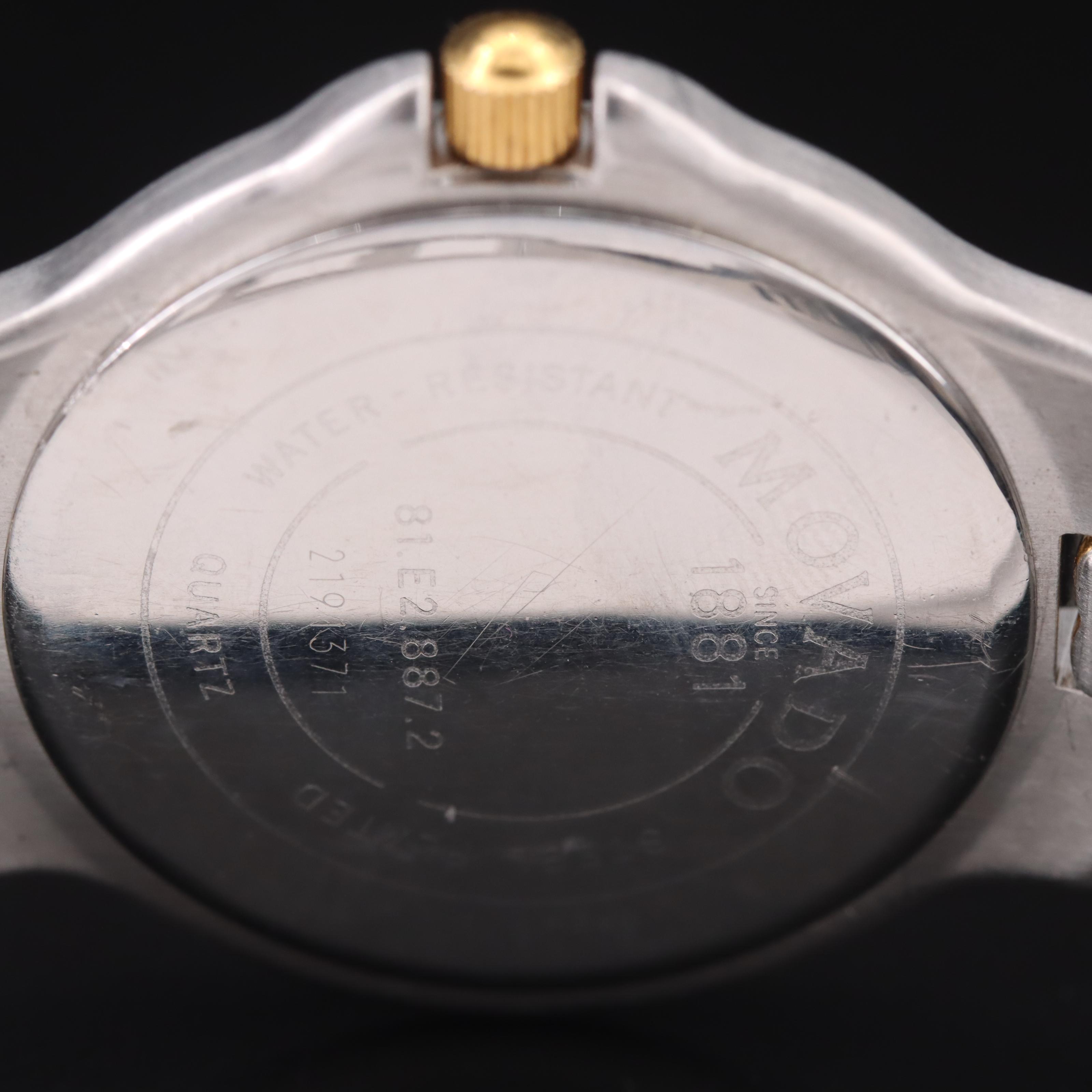 Movado Two-Tone Stainless Steel Black Dial Museum Watch