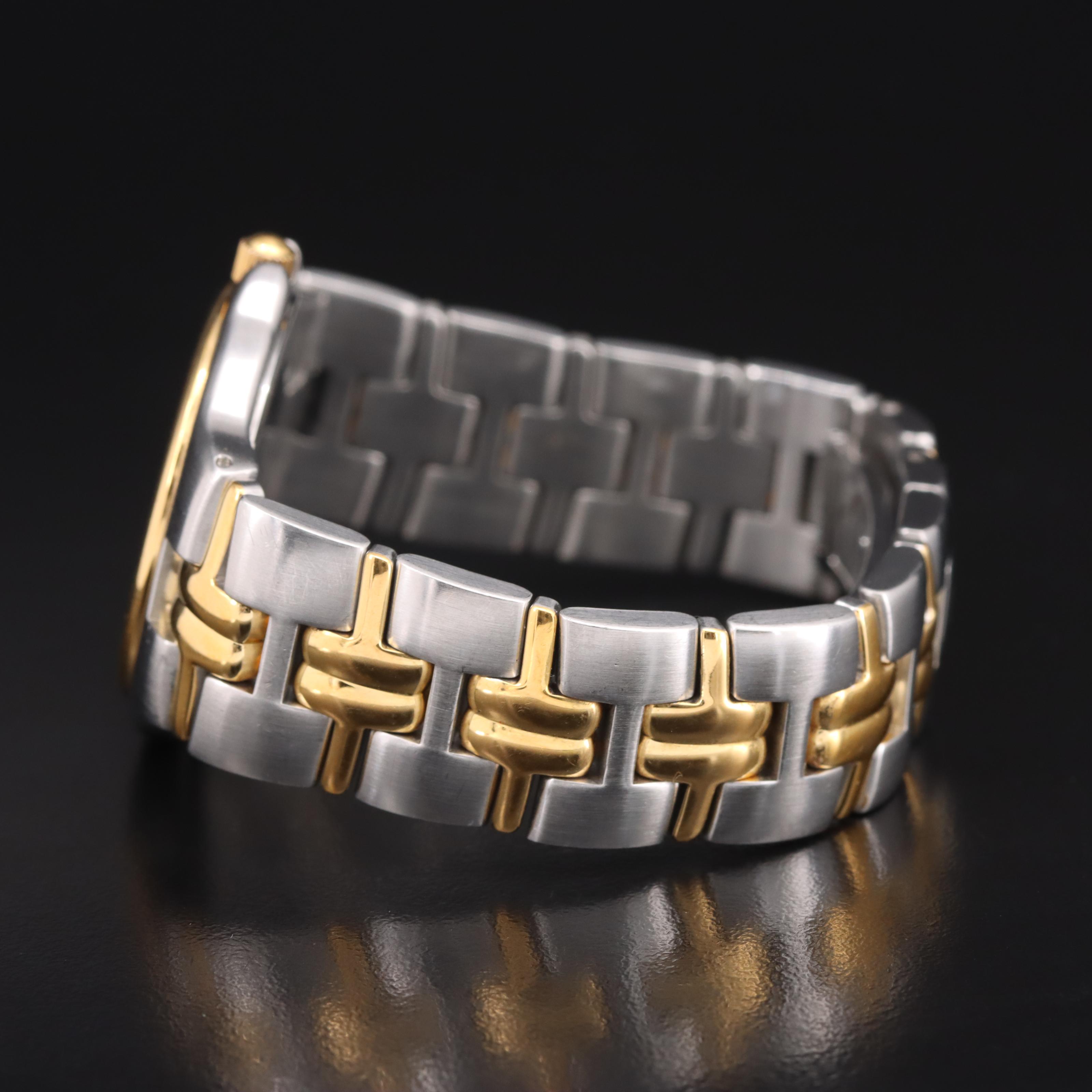 Movado Two-Tone Stainless Steel Black Dial Museum Watch