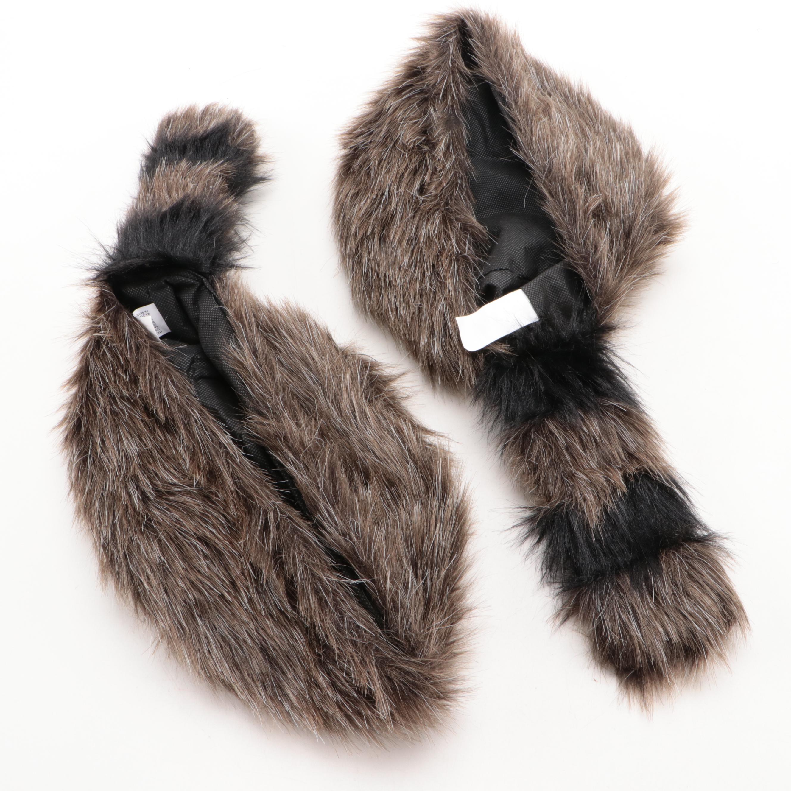 Parris Toy Cap Guns with Duck Calls, Coonskin Hats and Raccoon Décor