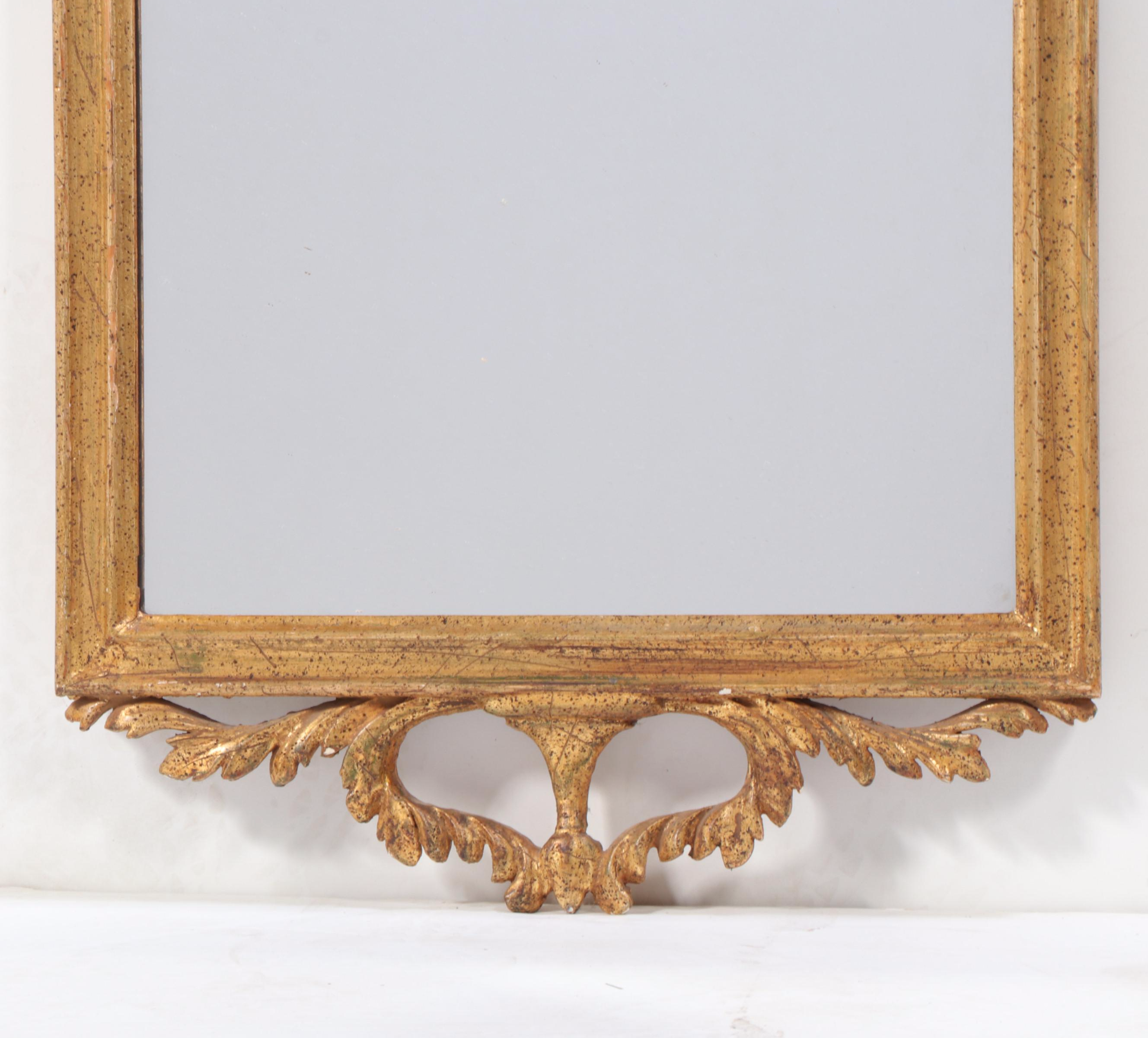 Pino L. De Luca Italian Giltwood and Composition Mirror, Mid-20th Century