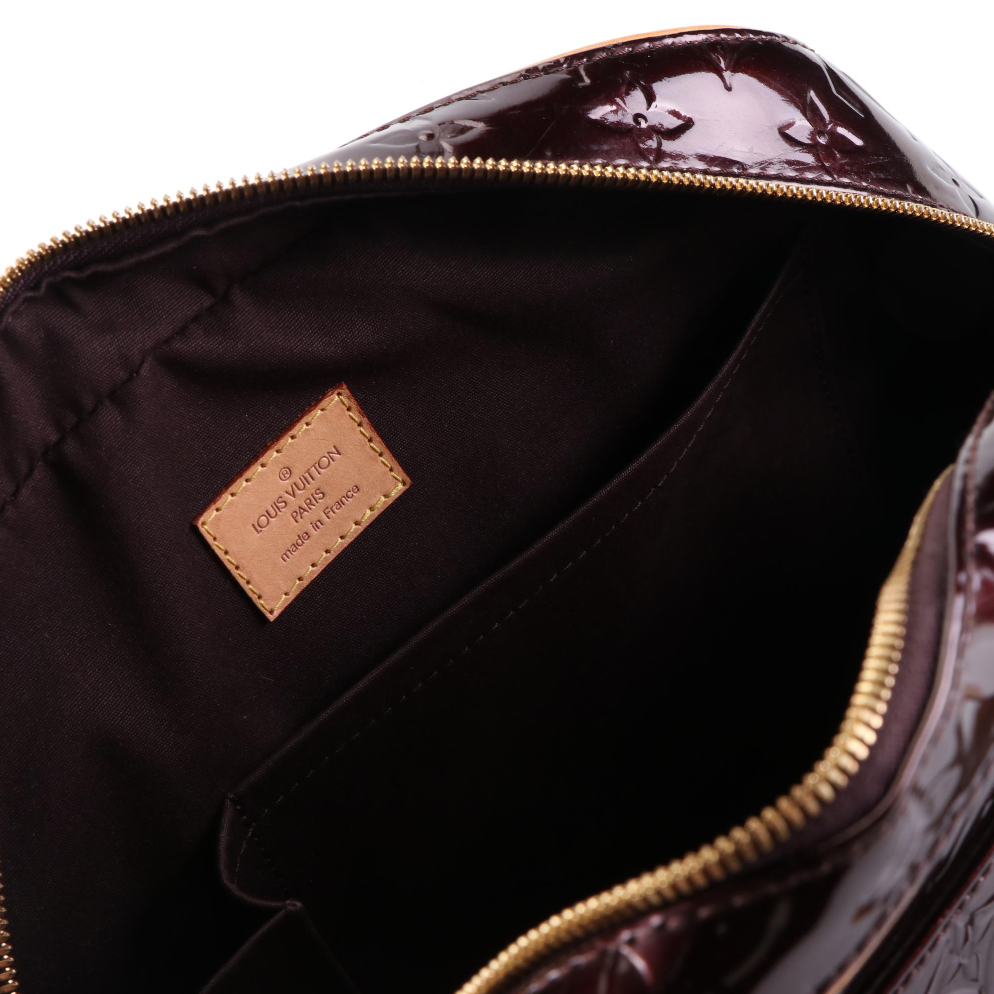 Louis Vuitton Summit Drive Bag in Monogram Vernis and Vachetta Leather