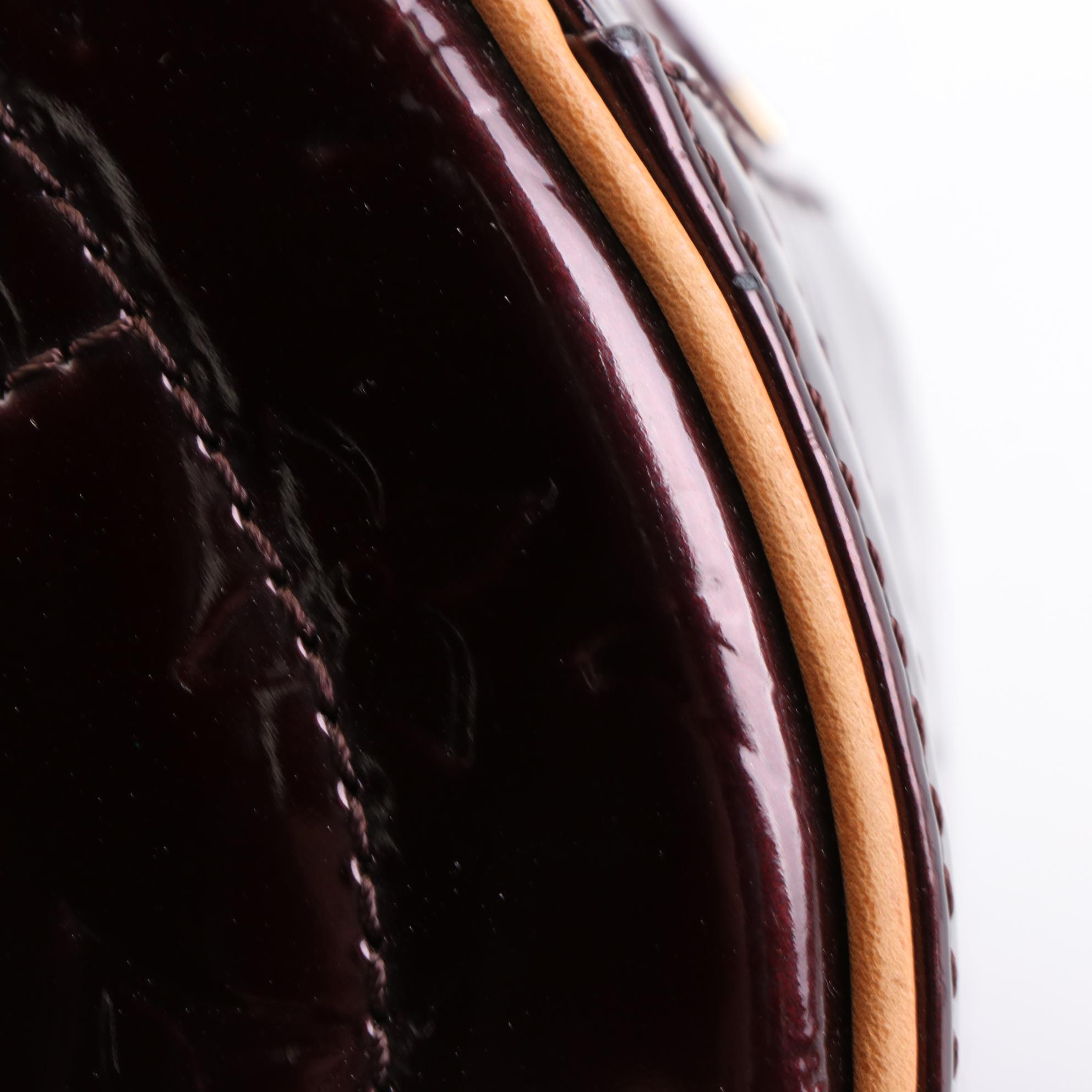 Louis Vuitton Summit Drive Bag in Monogram Vernis and Vachetta Leather