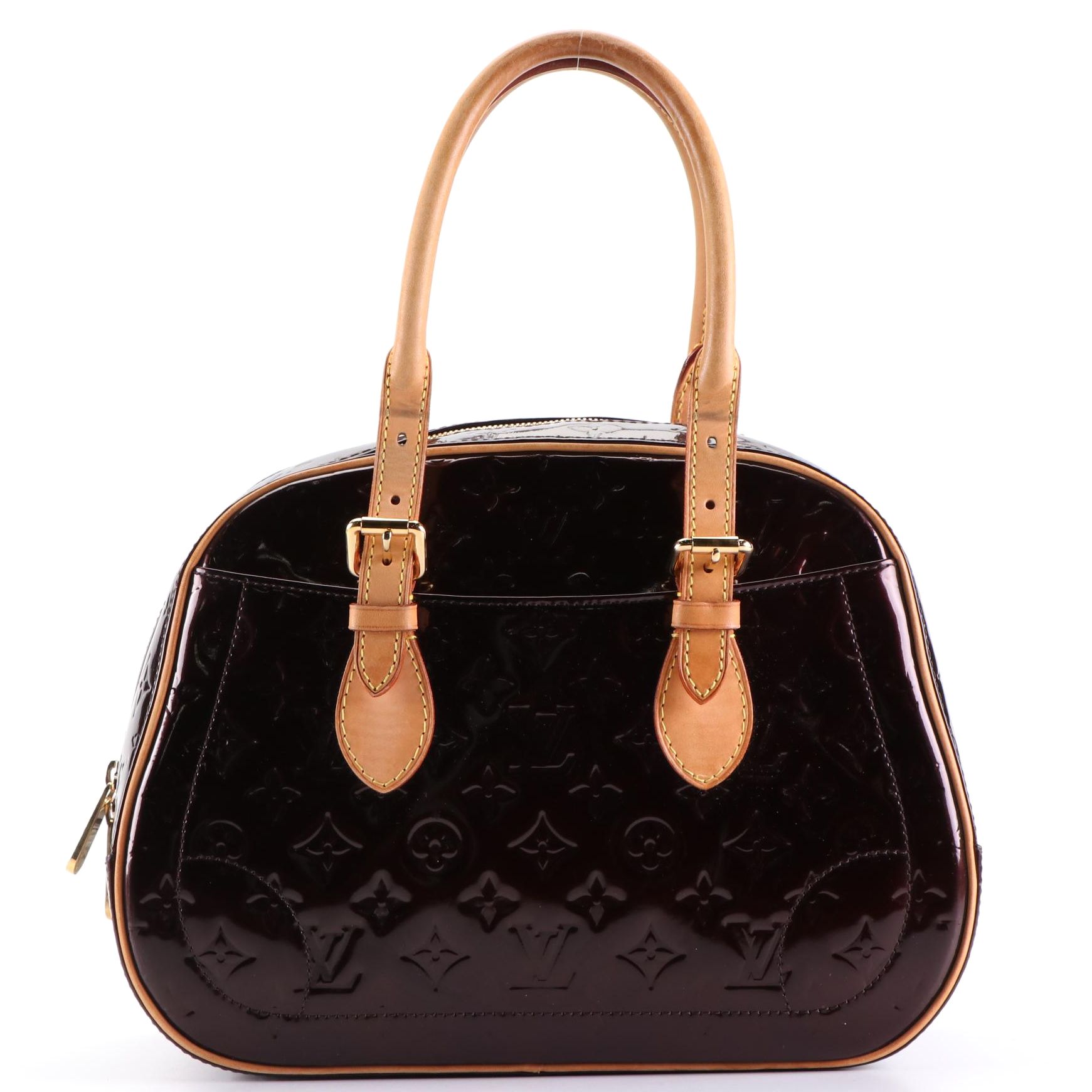 Louis Vuitton Summit Drive Bag in Monogram Vernis and Vachetta Leather