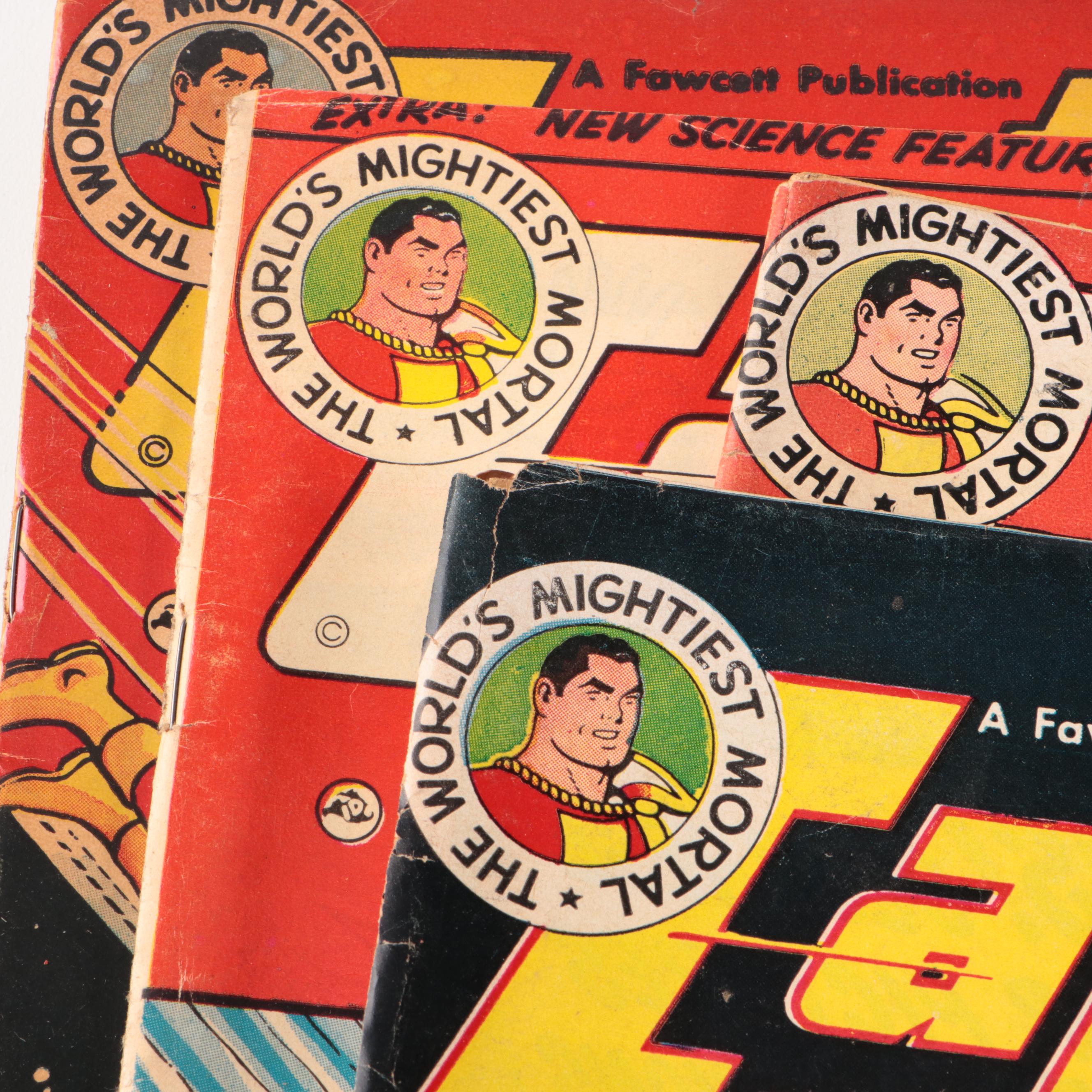 Golden Age Fawcett Magazines Captain Marvel Adventures Comic Books