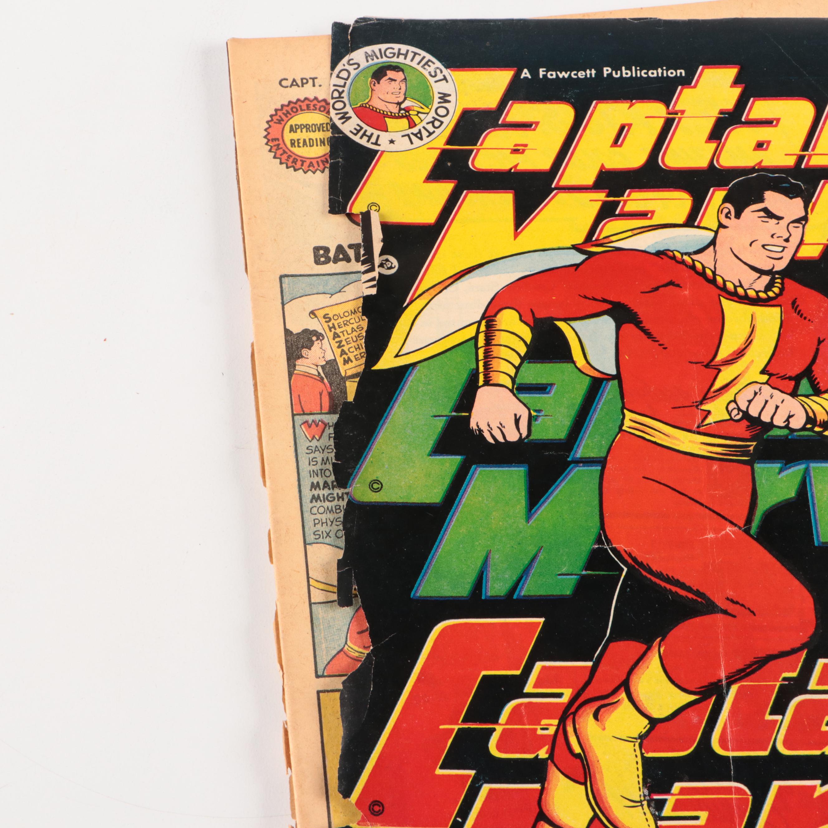 Golden Age Fawcett Magazines Captain Marvel Adventures Comic Books